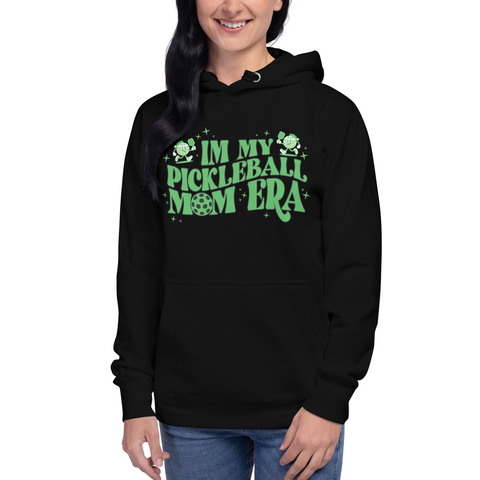In My Pickleball Mom Era Hoodie - Black