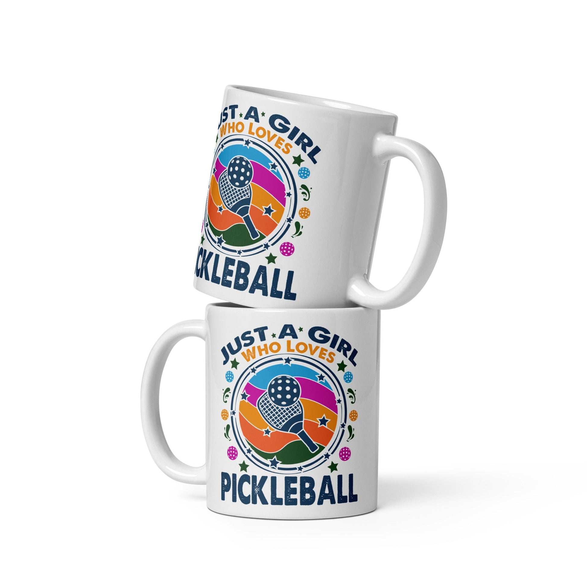 Just A Girl Who Loves Pickleball Ceramic Coffee Mug - 11 oz