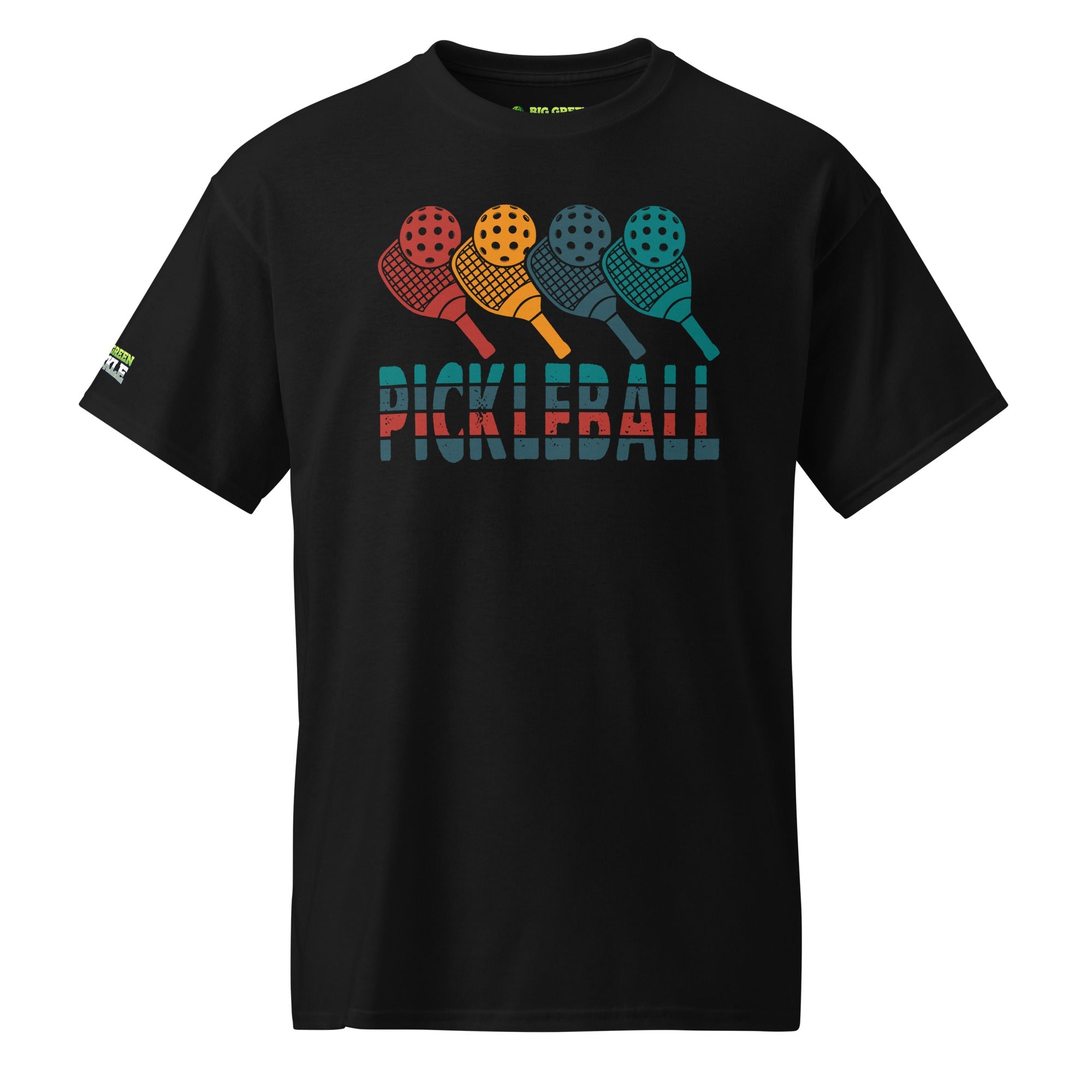 Paddles Pickleball 50/50 Graphic T-Shirt - Black