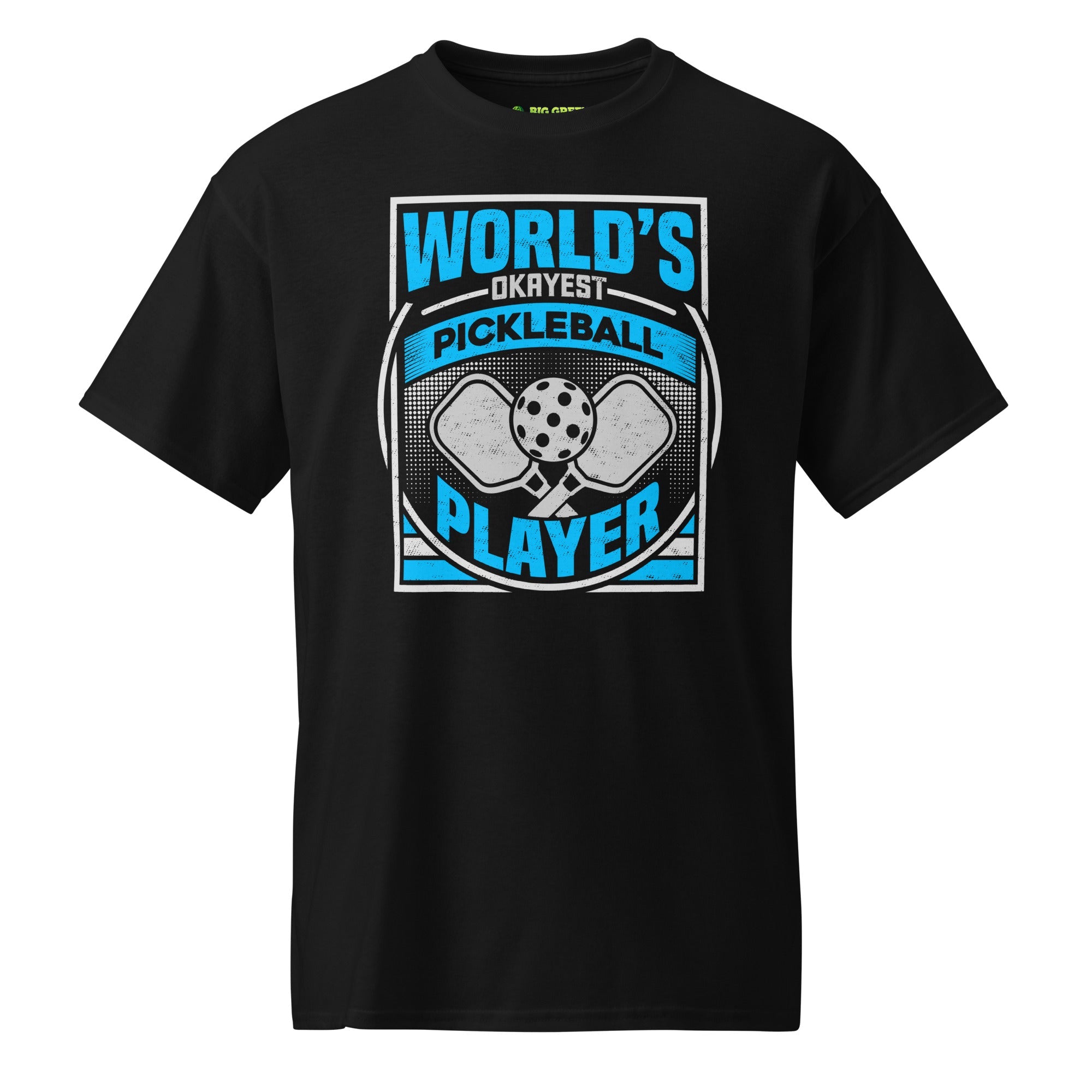 World's Okayest Pickleball Player T-Shirt – Funny Game Tee - Black