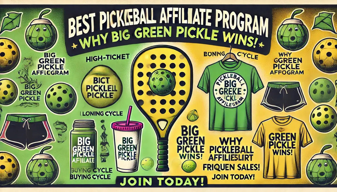 Best Pickleball Affiliate Program: Why Big Green Pickle Wins - Big Green Pickle