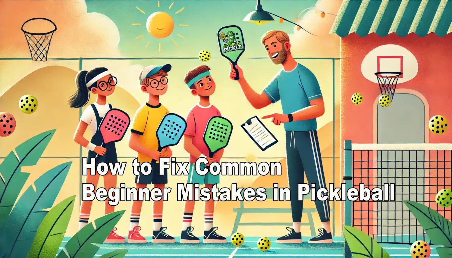 How to Fix Common Beginner Mistakes in Pickleball - Big Green Pickle