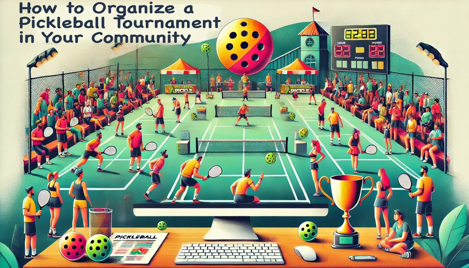 How to Organize a Pickleball Tournament in Your Community - Big Green Pickle