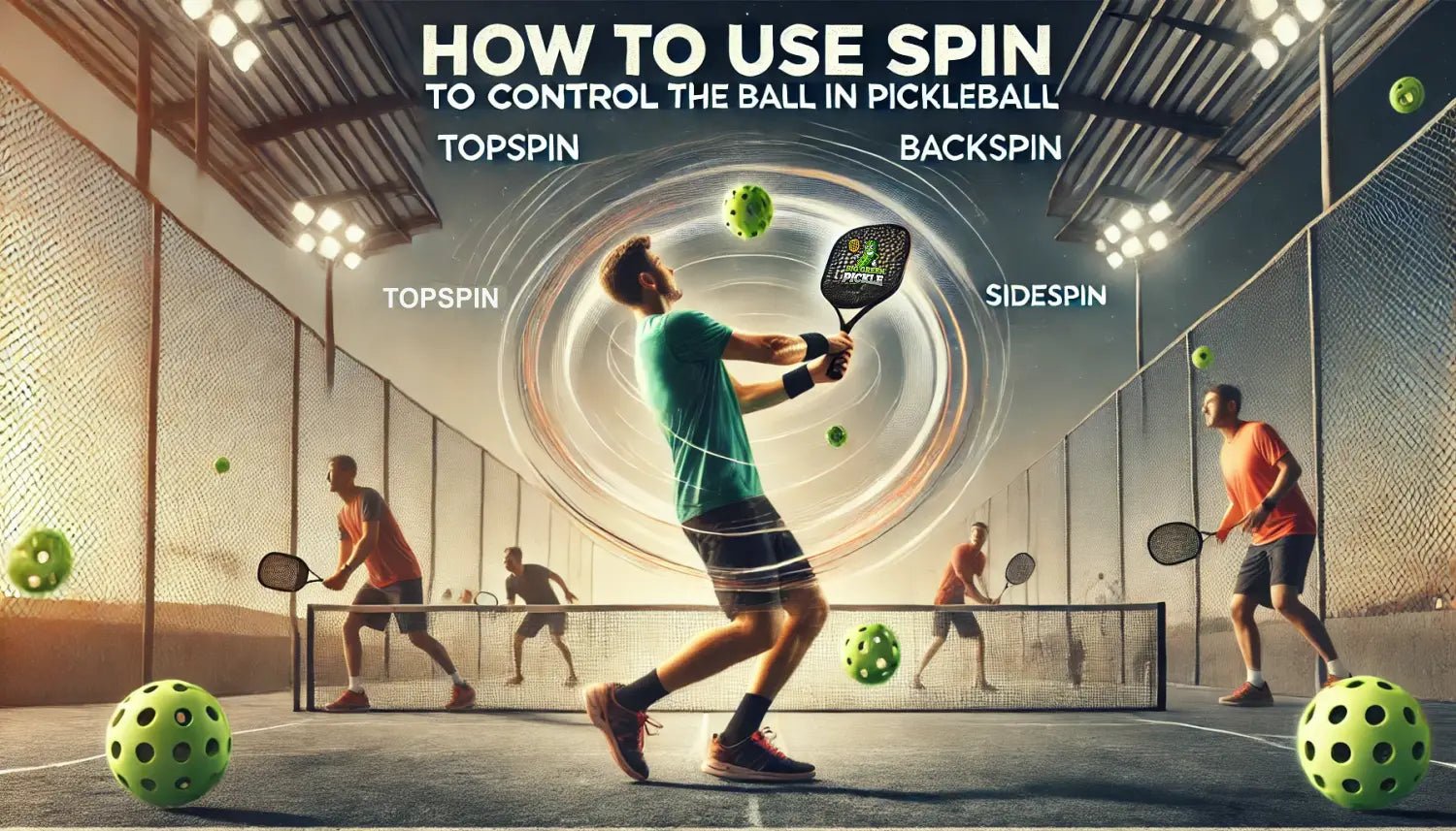 How to Use Spin to Control the Ball in Pickleball - Big Green Pickle