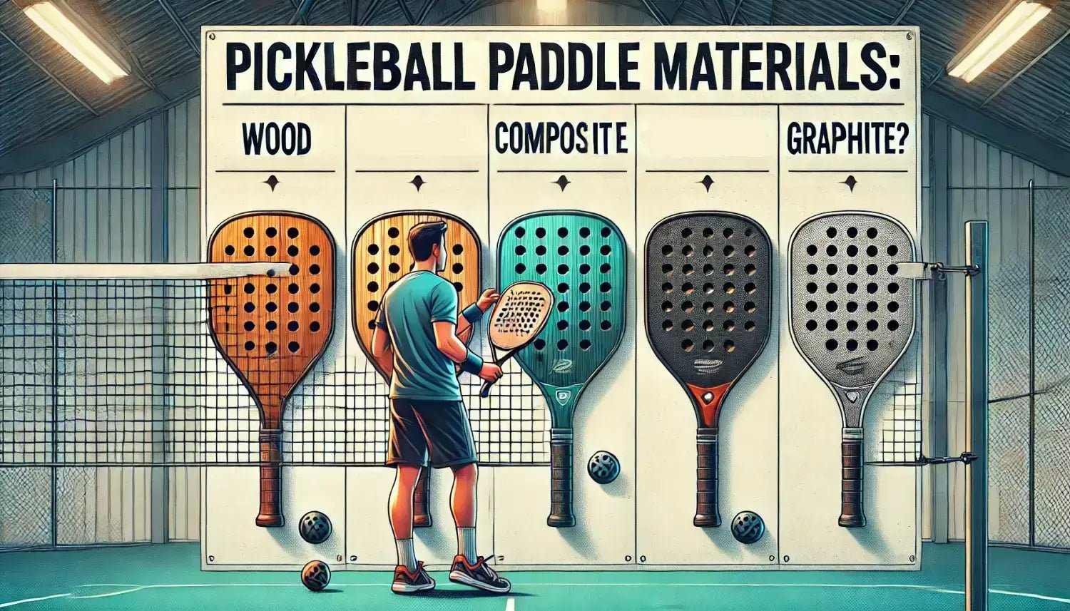 Pickleball Paddle Materials: Wood, Composite, or Graphite? - Big Green Pickle