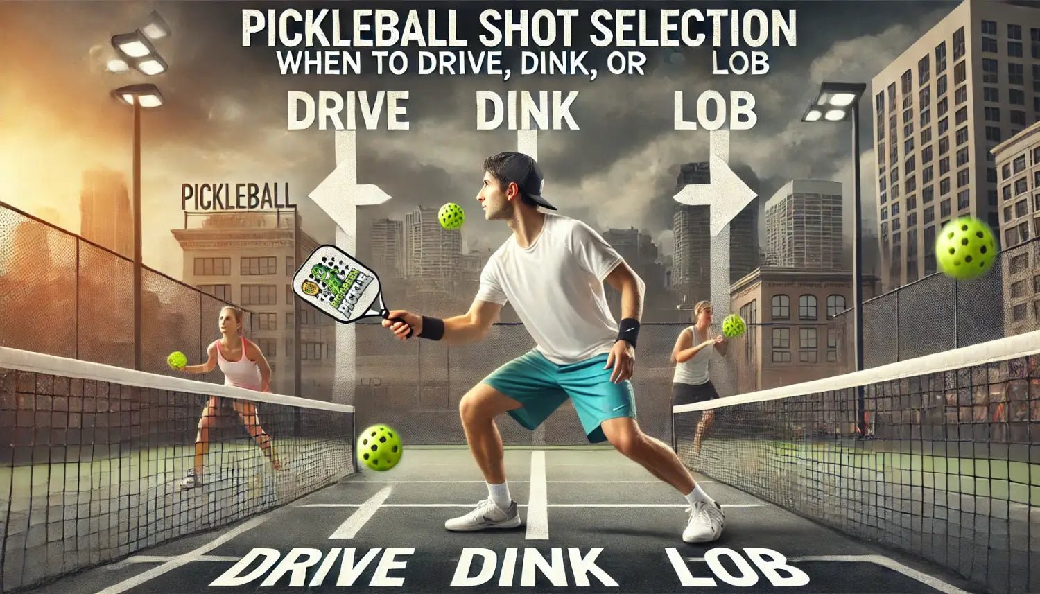 Pickleball Shot Selection: When to Drive, Dink, or Lob - Big Green Pickle