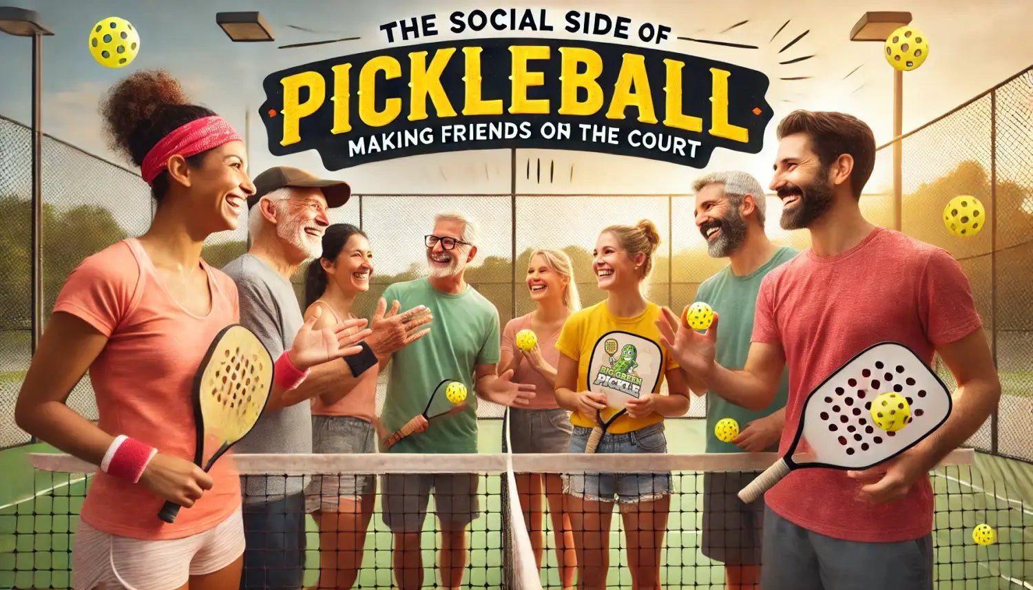 The Social Side of Pickleball: Making Friends on the Court - Big Green Pickle