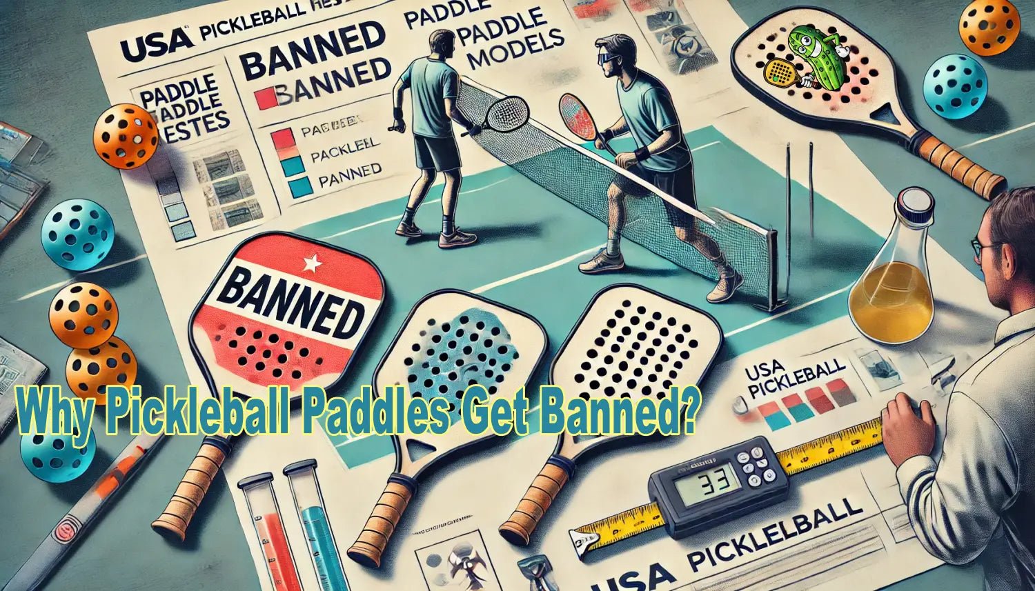 Why Pickleball Paddles Get Banned? - Big Green Pickle