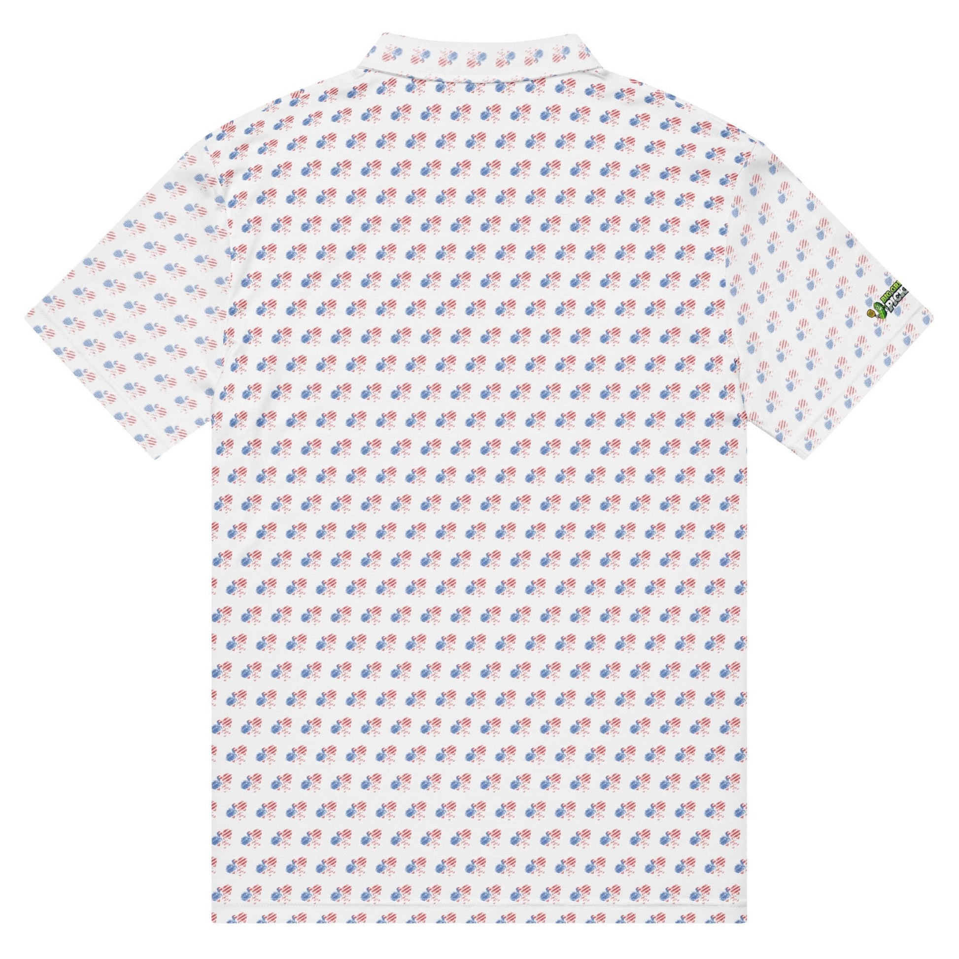 American Flag Pickleball Polo Shirt (all over print design) - XS