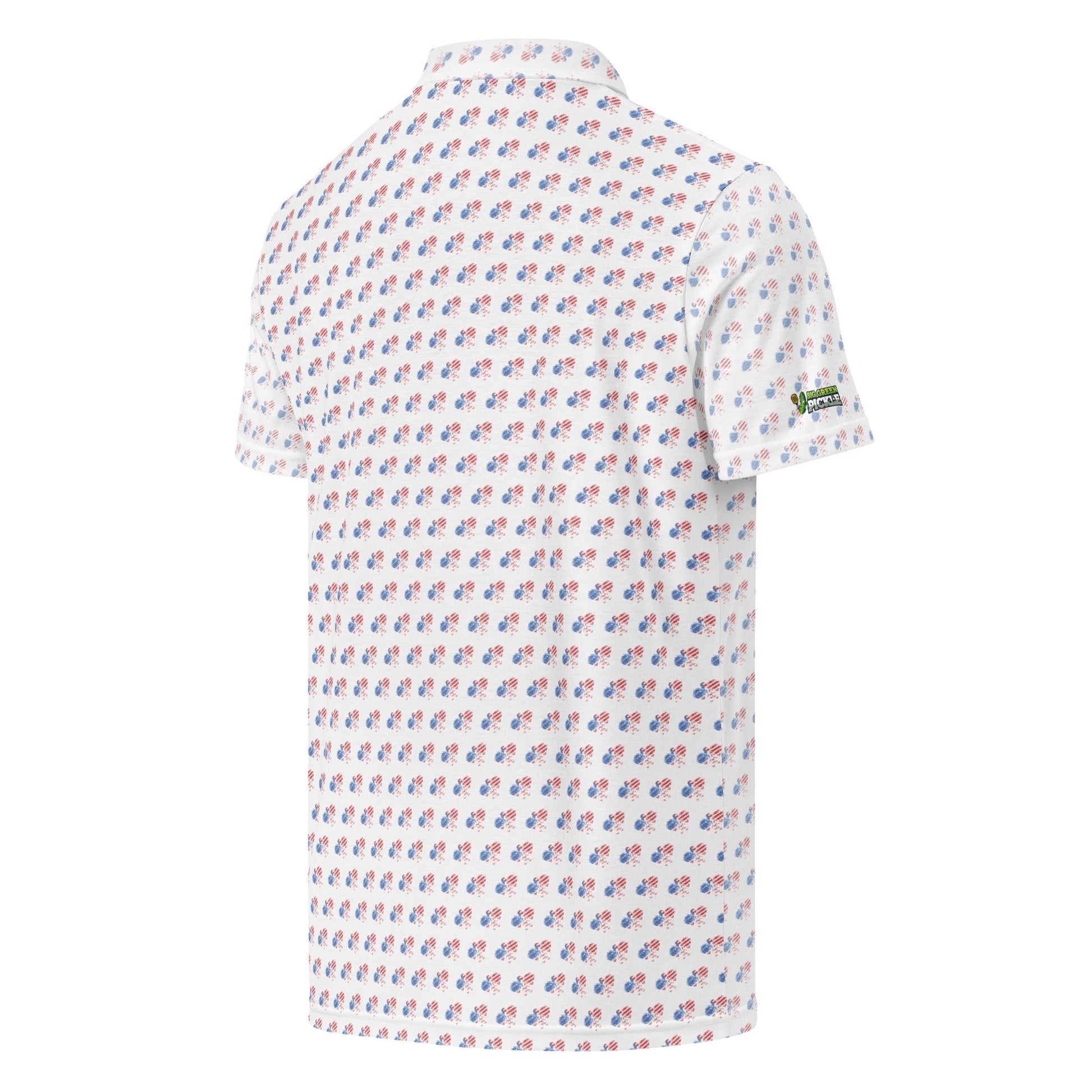 American Flag Pickleball Polo Shirt (all over print design) - XS