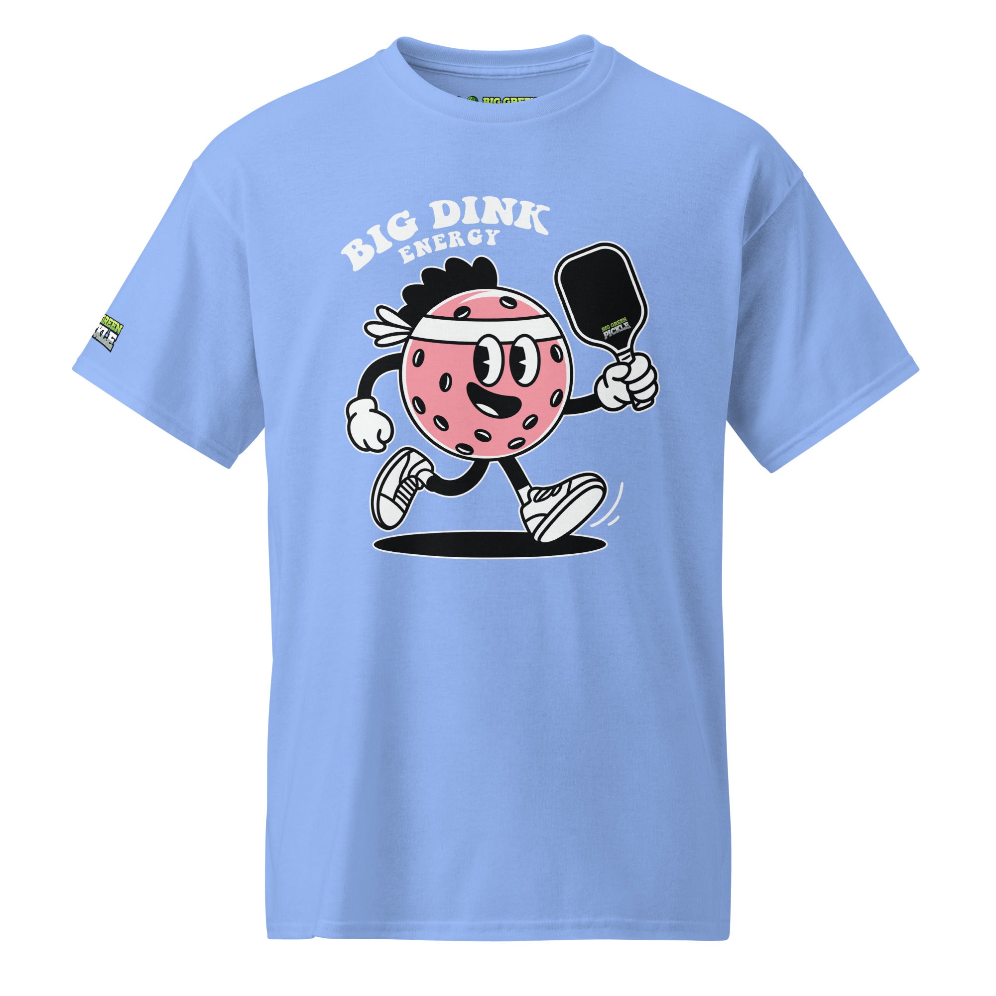 Big Dink Energy (Pink Pickleball) 50/50 DryBlend T-Shirt - Carolina Blue