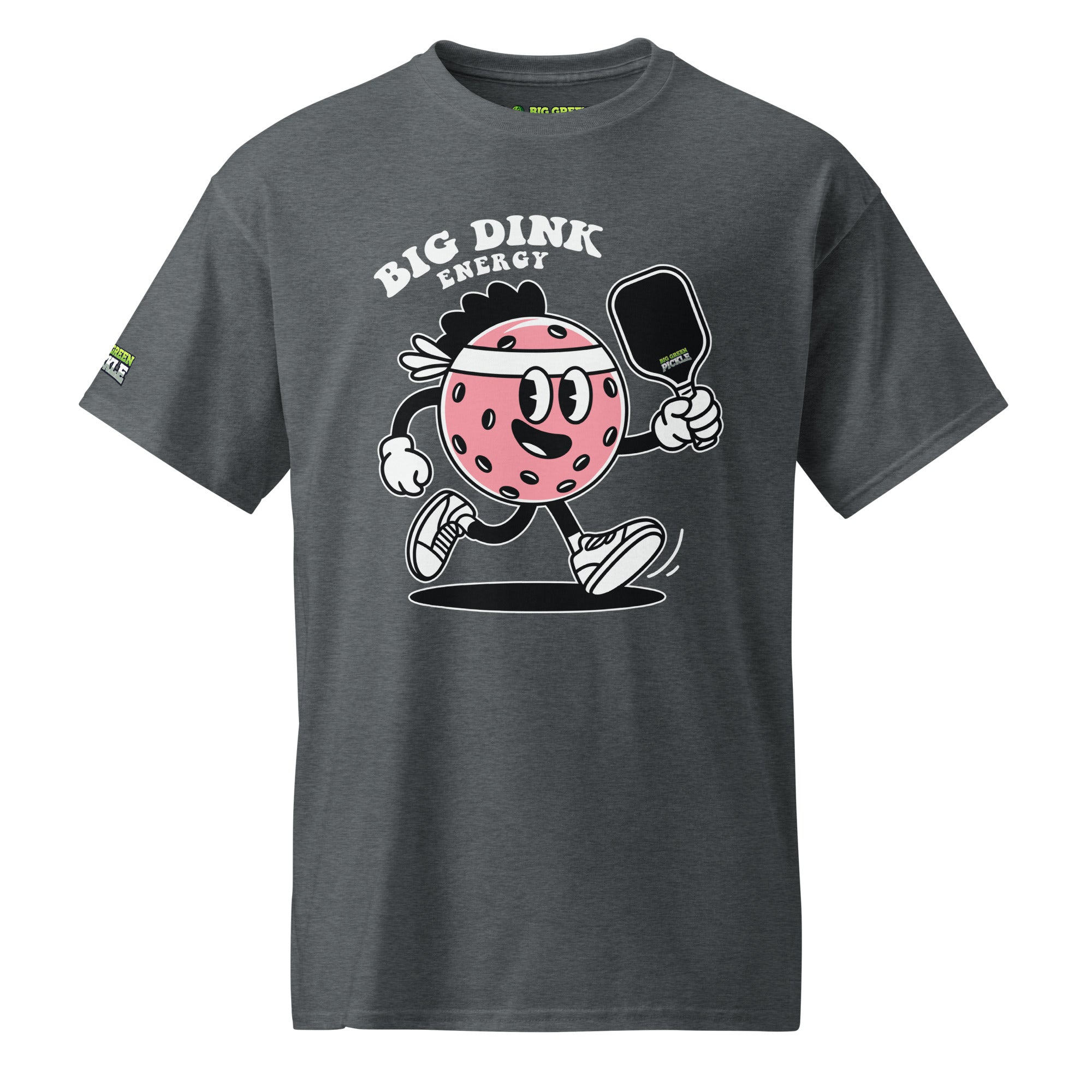 Big Dink Energy (Pink Pickleball) 50/50 DryBlend T-Shirt - Dark Heather