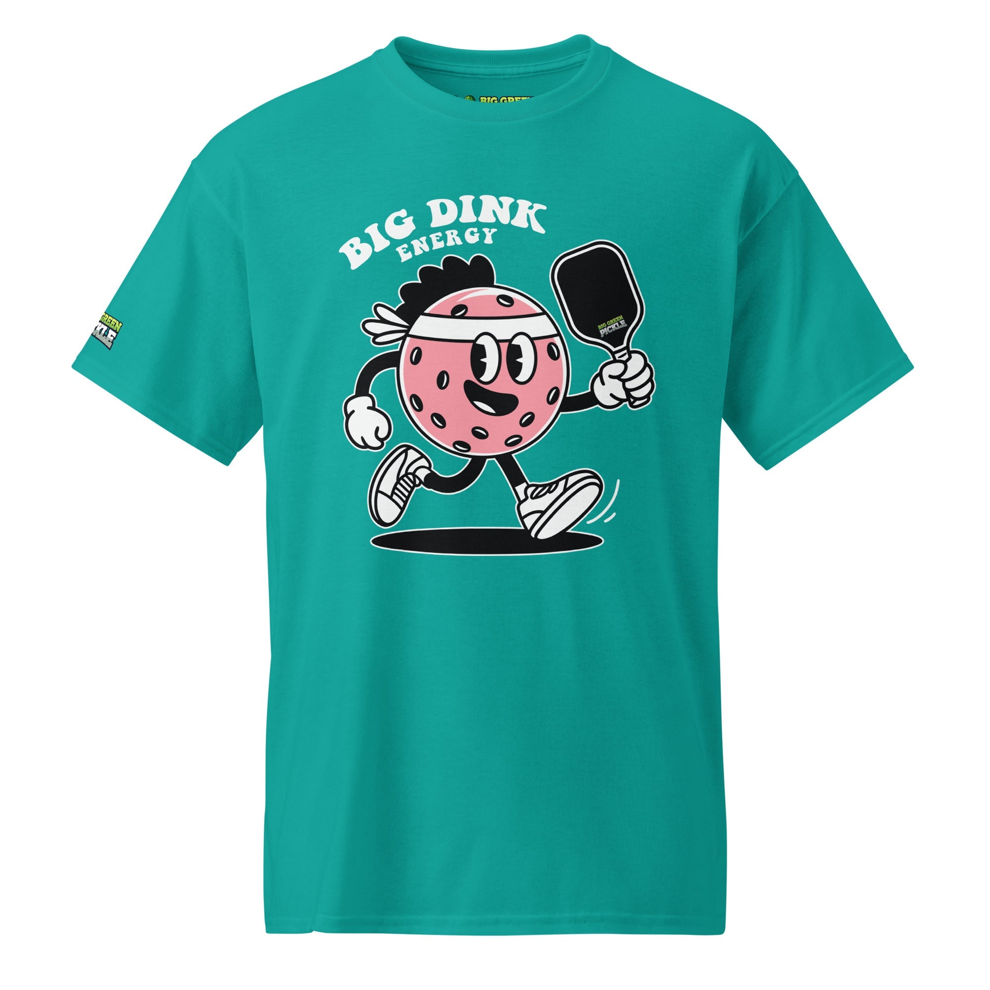 Big Dink Energy (Pink Pickleball) 50/50 DryBlend T-Shirt - Jade Dome