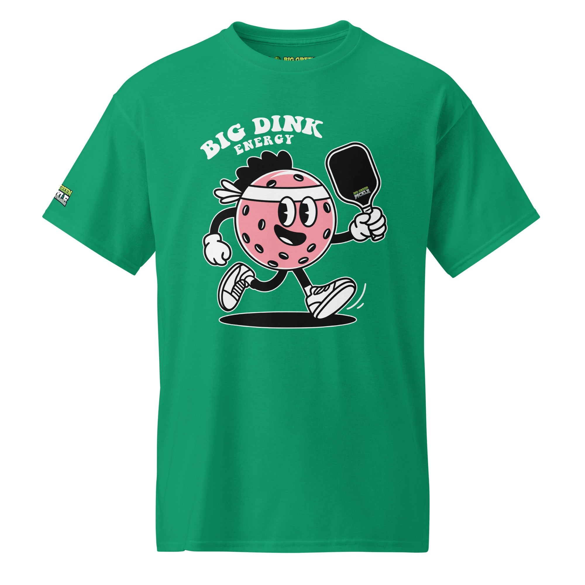 Big Dink Energy (Pink Pickleball) 50/50 DryBlend T-Shirt - Kelly Green