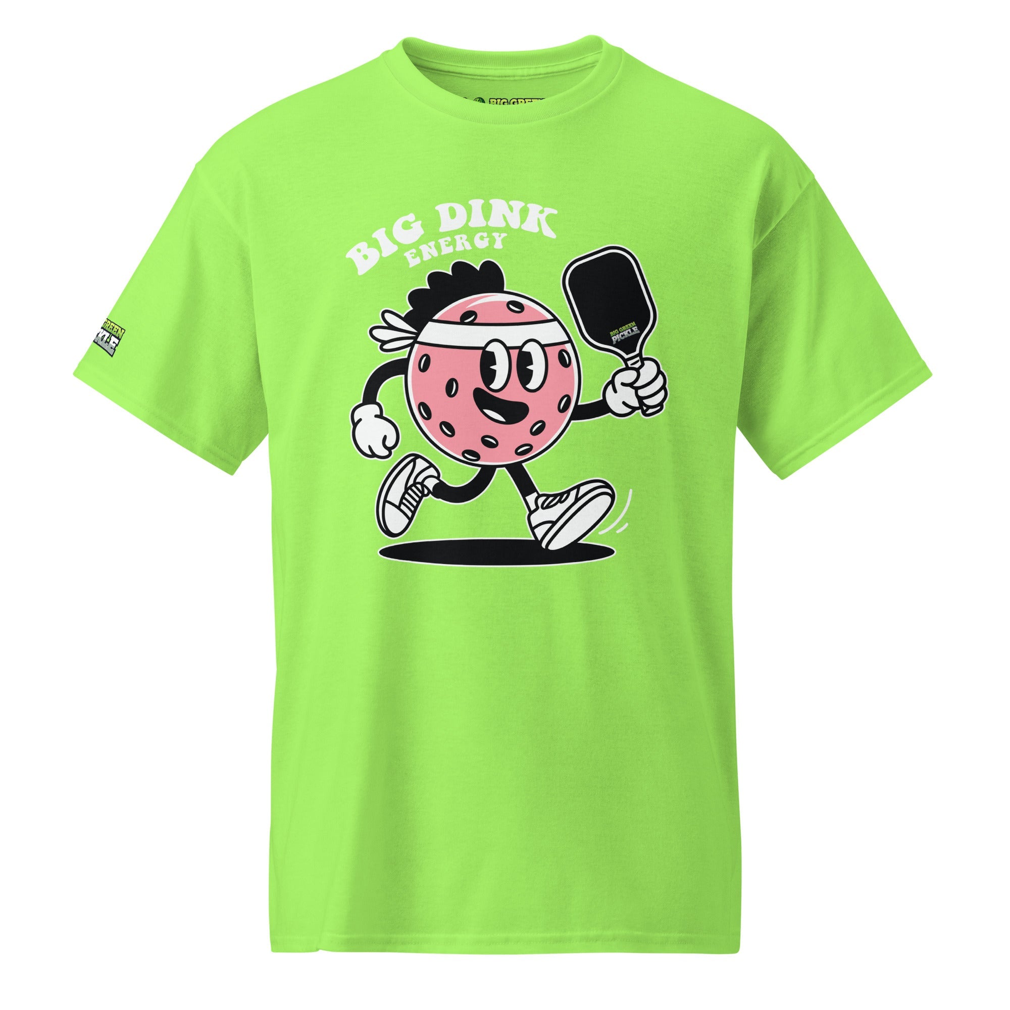 Big Dink Energy (Pink Pickleball) 50/50 DryBlend T-Shirt - Lime