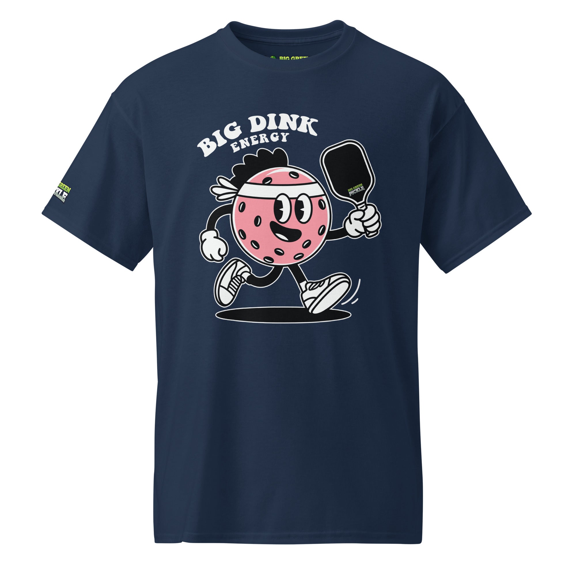 Big Dink Energy (Pink Pickleball) 50/50 DryBlend T-Shirt - Navy