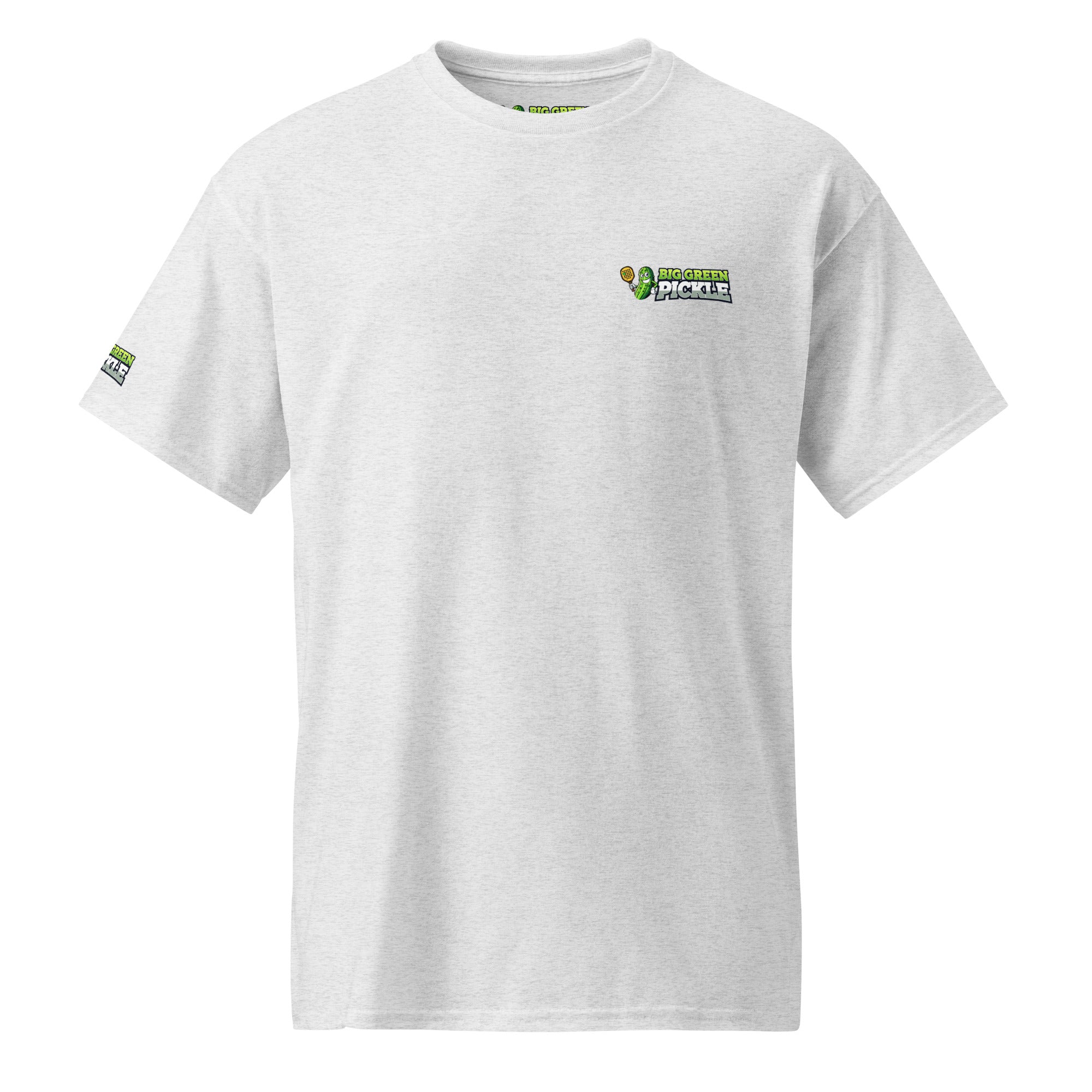 Big Green Pickle 50/50 Moisture Wicking DryBlend T-Shirt (front/back) - Ash