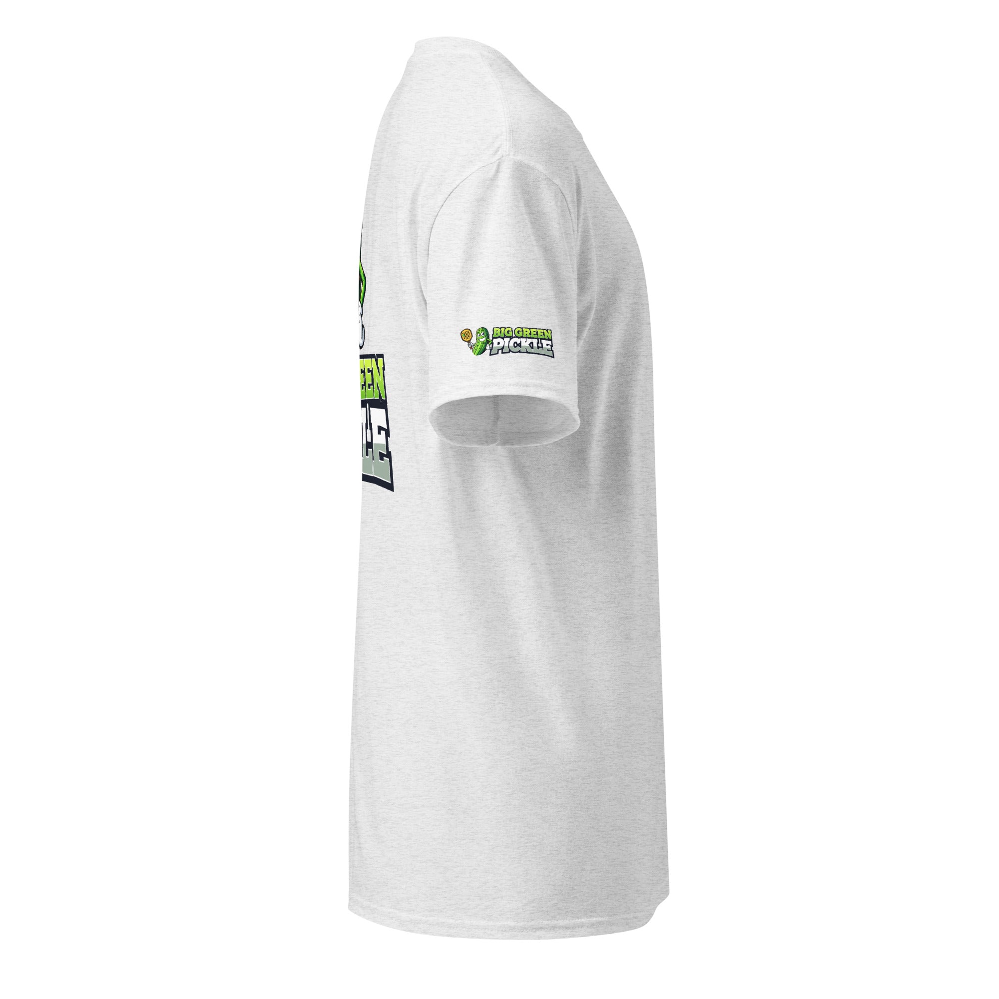 Big Green Pickle 50/50 Moisture Wicking DryBlend T-Shirt (front/back) - Ash