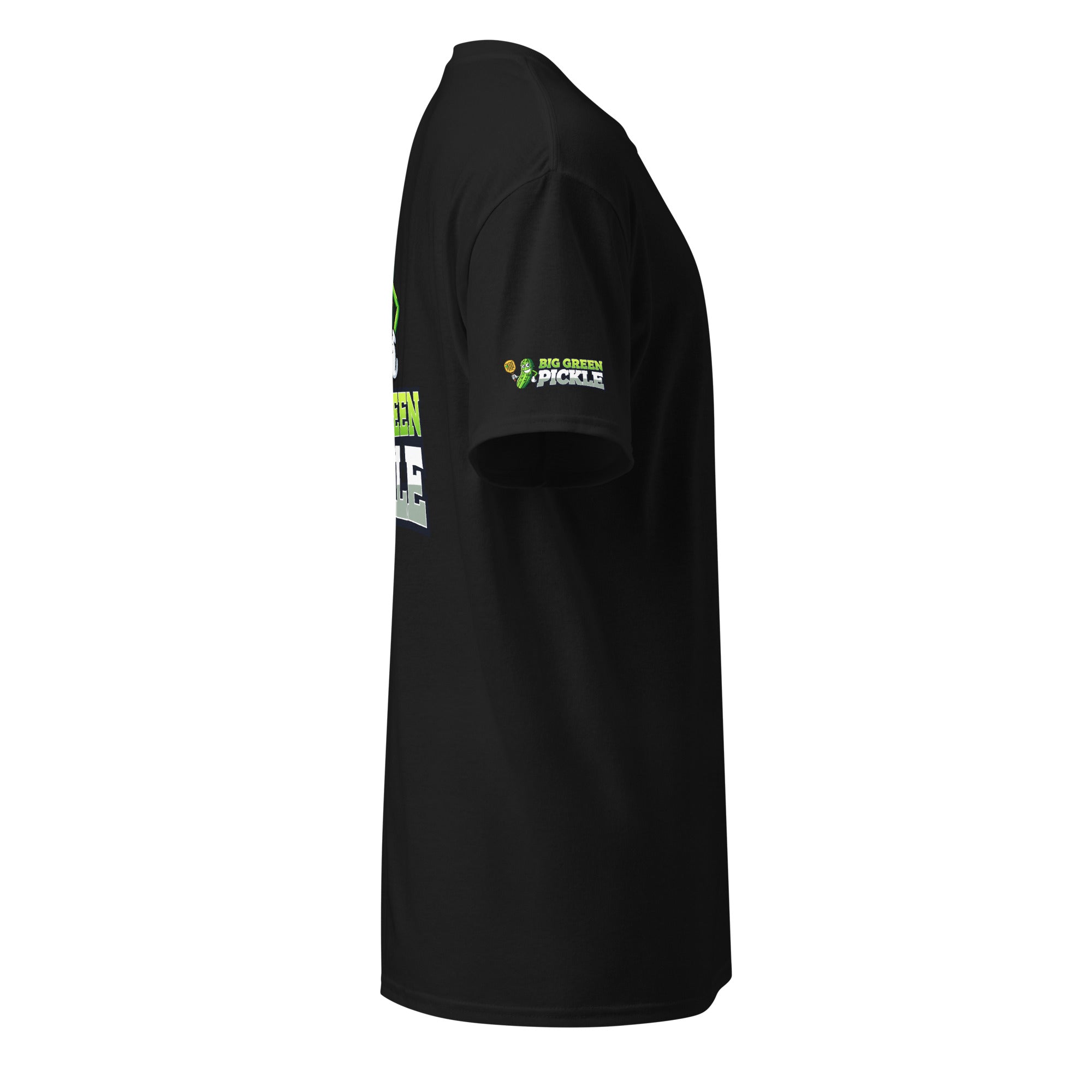 Big Green Pickle 50/50 Moisture Wicking DryBlend T-Shirt (front/back) - Black