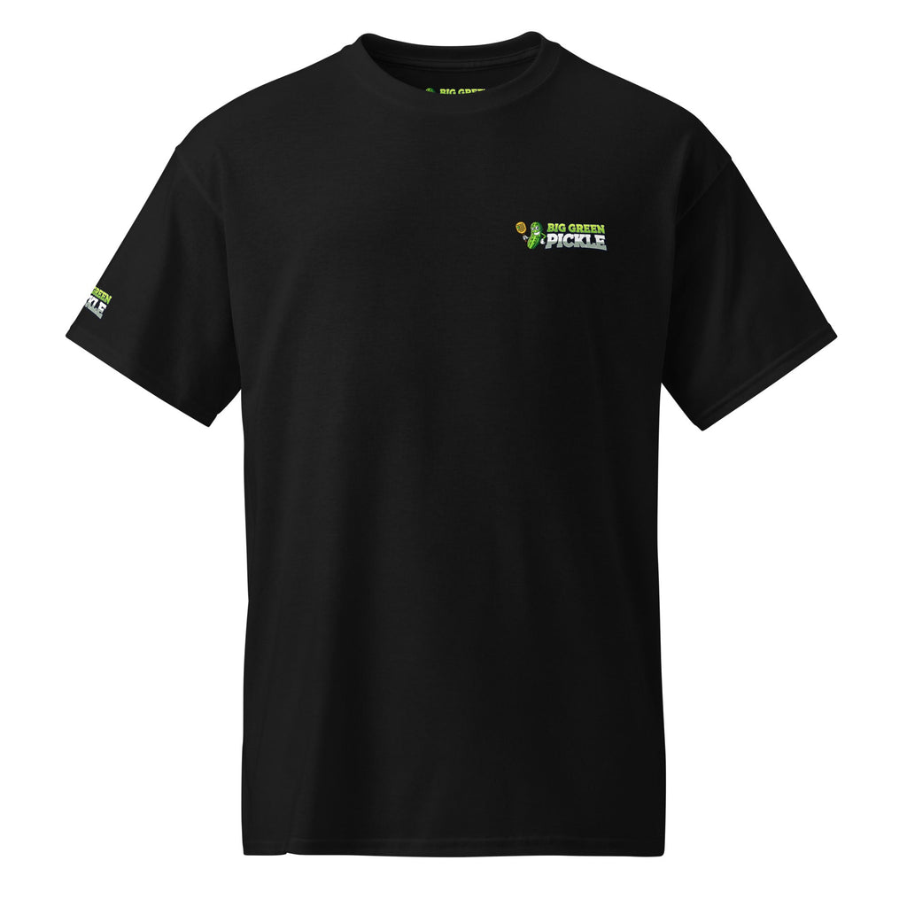 Big Green Pickle 50/50 Moisture Wicking DryBlend T-Shirt (front/back) - Black
