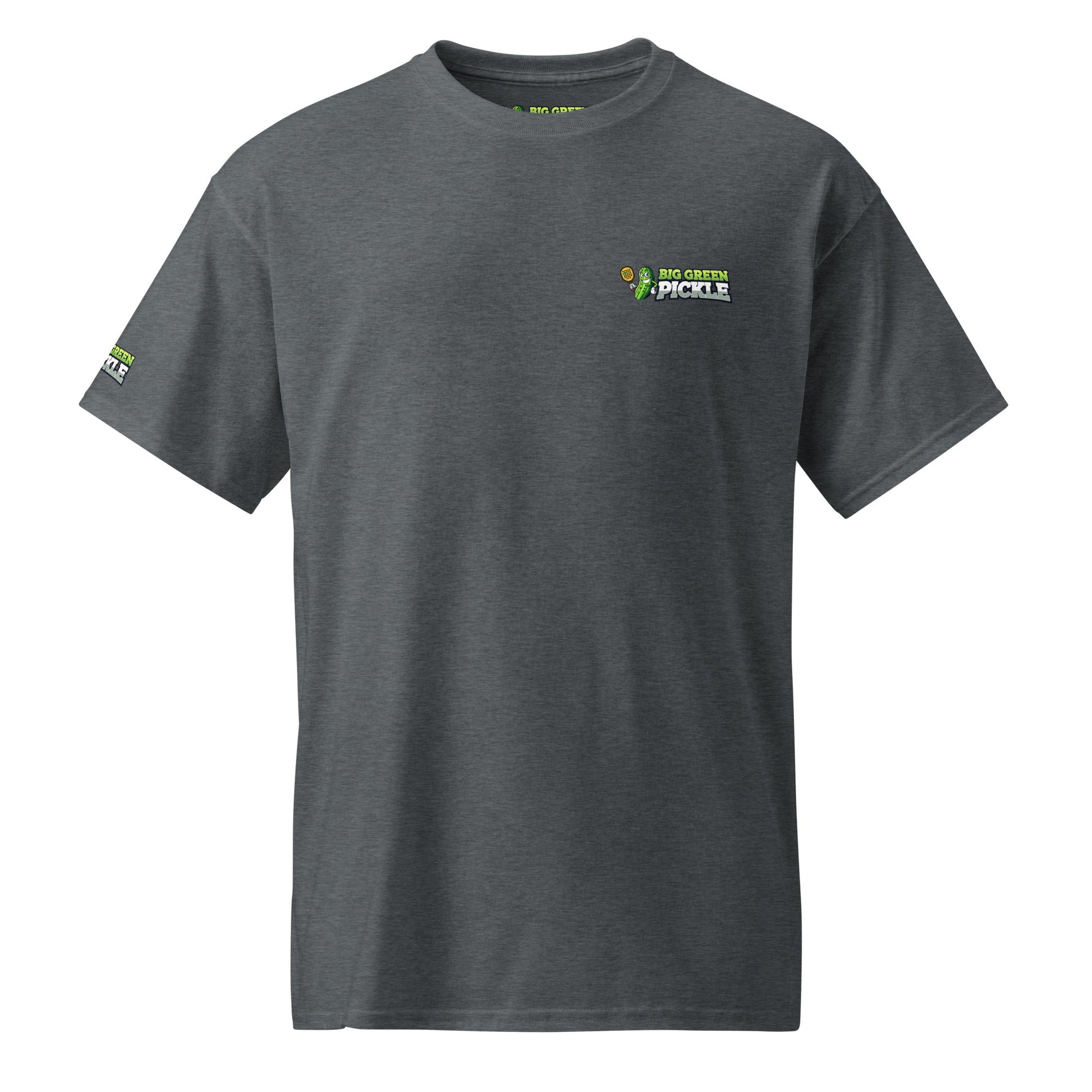 Big Green Pickle 50/50 Moisture Wicking DryBlend T-Shirt (front/back) - Dark Heather