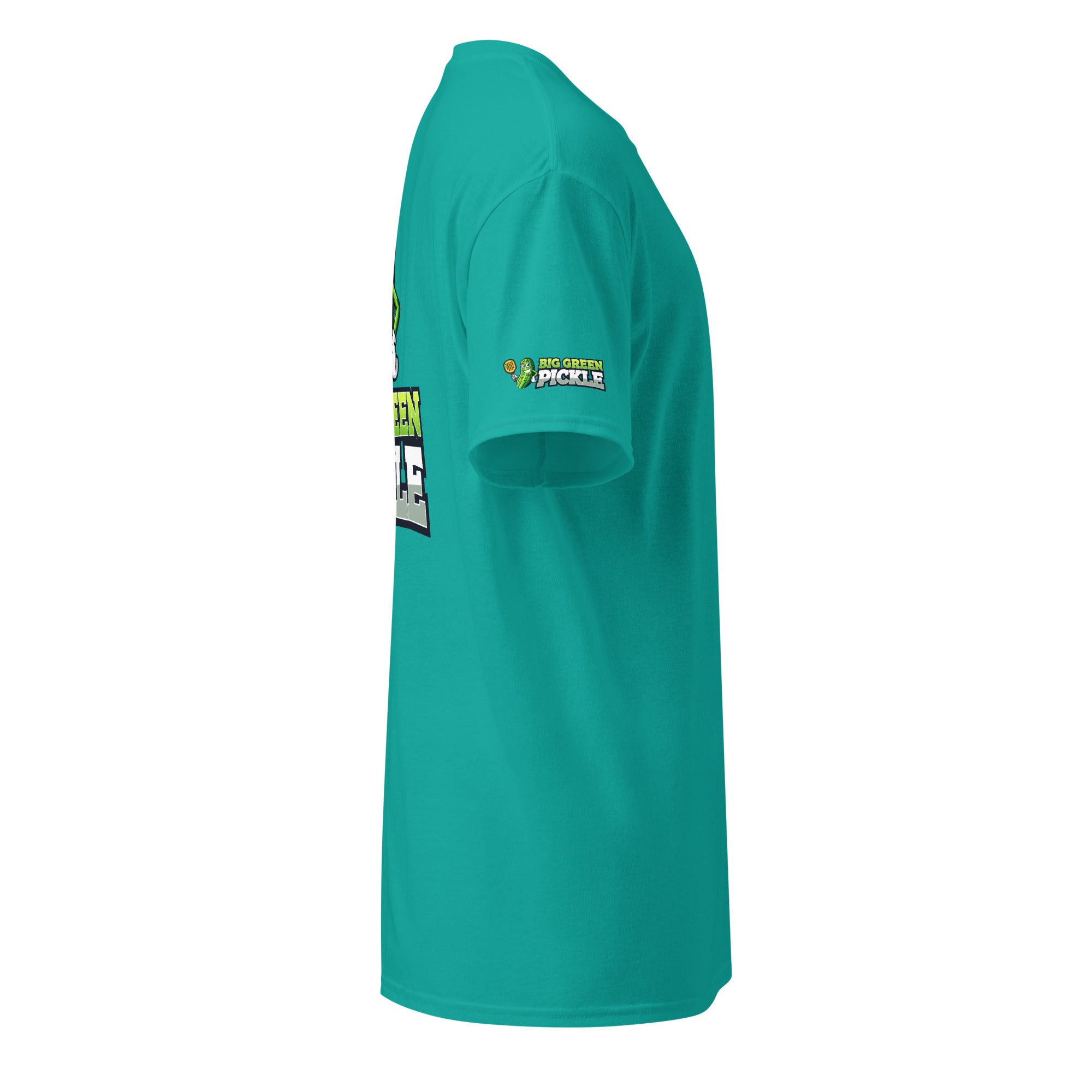 Big Green Pickle 50/50 Moisture Wicking DryBlend T-Shirt (front/back) - Jade Dome