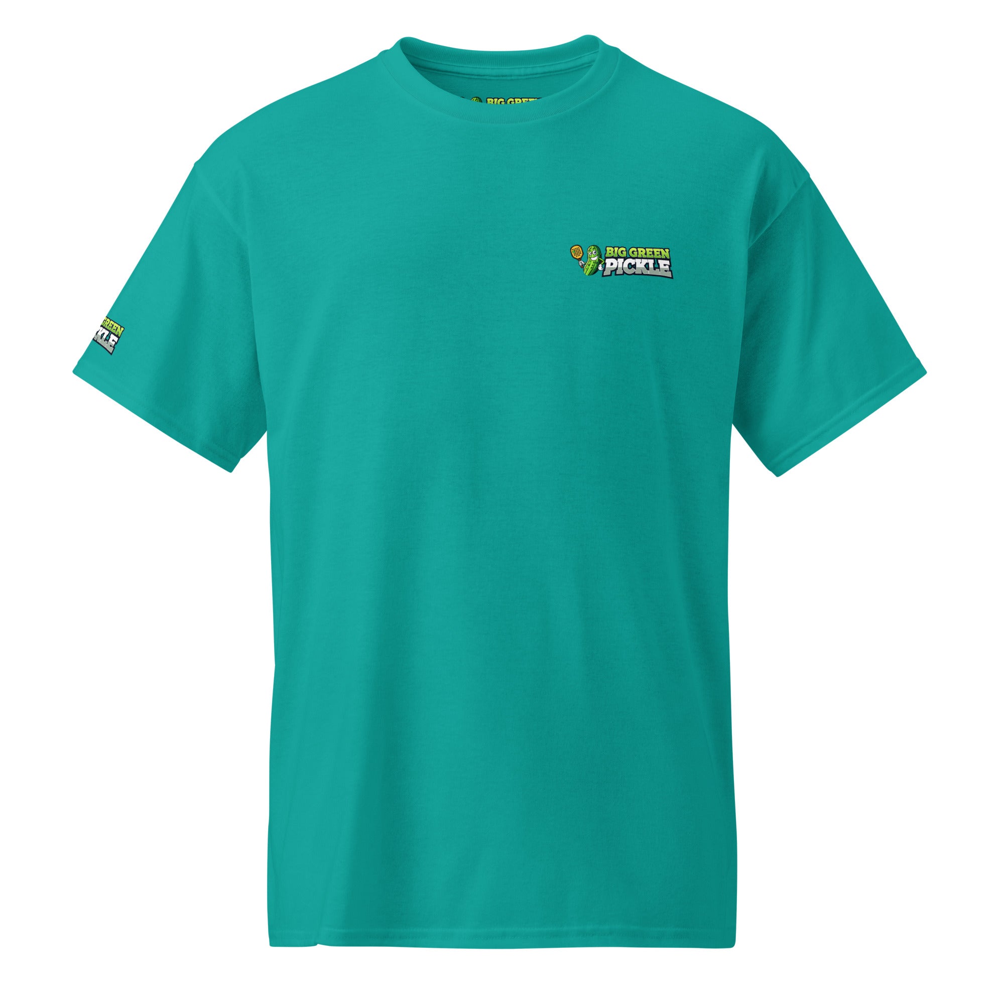 Big Green Pickle 50/50 Moisture Wicking DryBlend T-Shirt (front/back) - Jade Dome