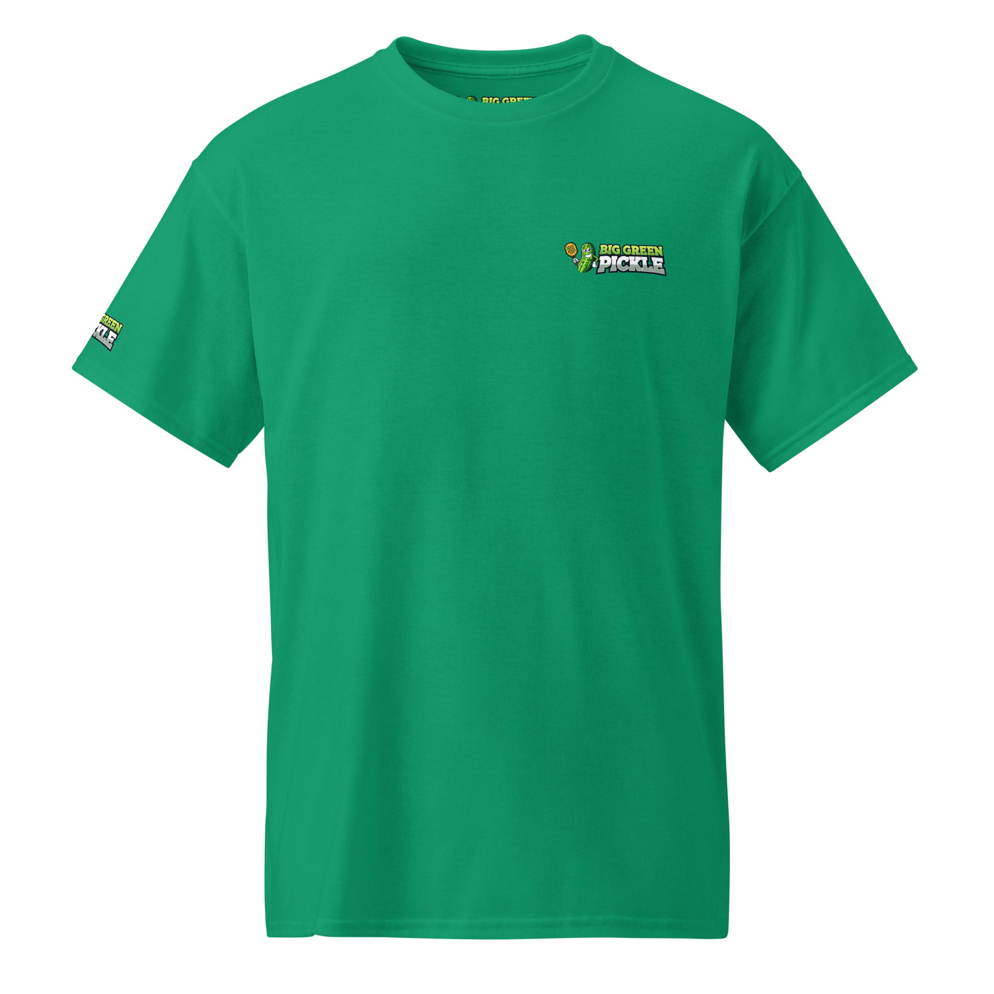 Big Green Pickle 50/50 Moisture Wicking DryBlend T-Shirt (front/back) - Kelly Green