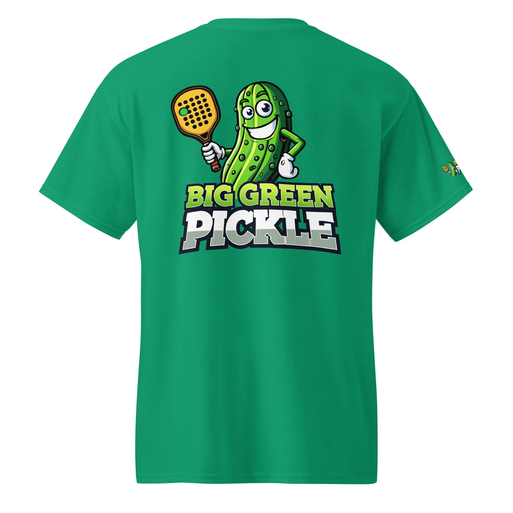 Big Green Pickle 50/50 Moisture Wicking DryBlend T-Shirt (front/back) - Kelly Green