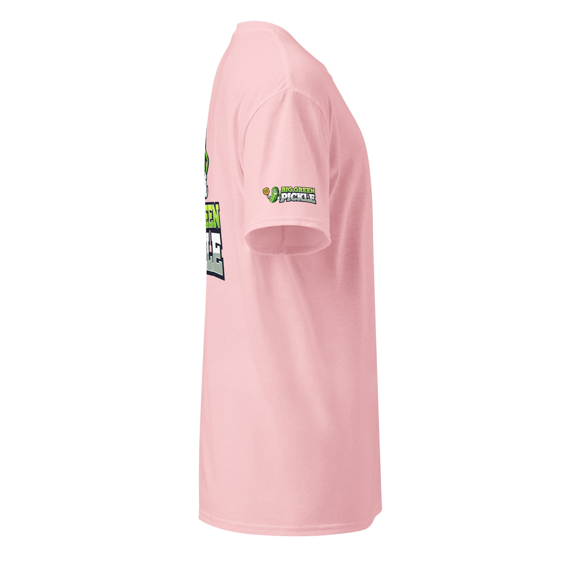 Big Green Pickle 50/50 Moisture Wicking DryBlend T-Shirt (front/back) - Light Pink