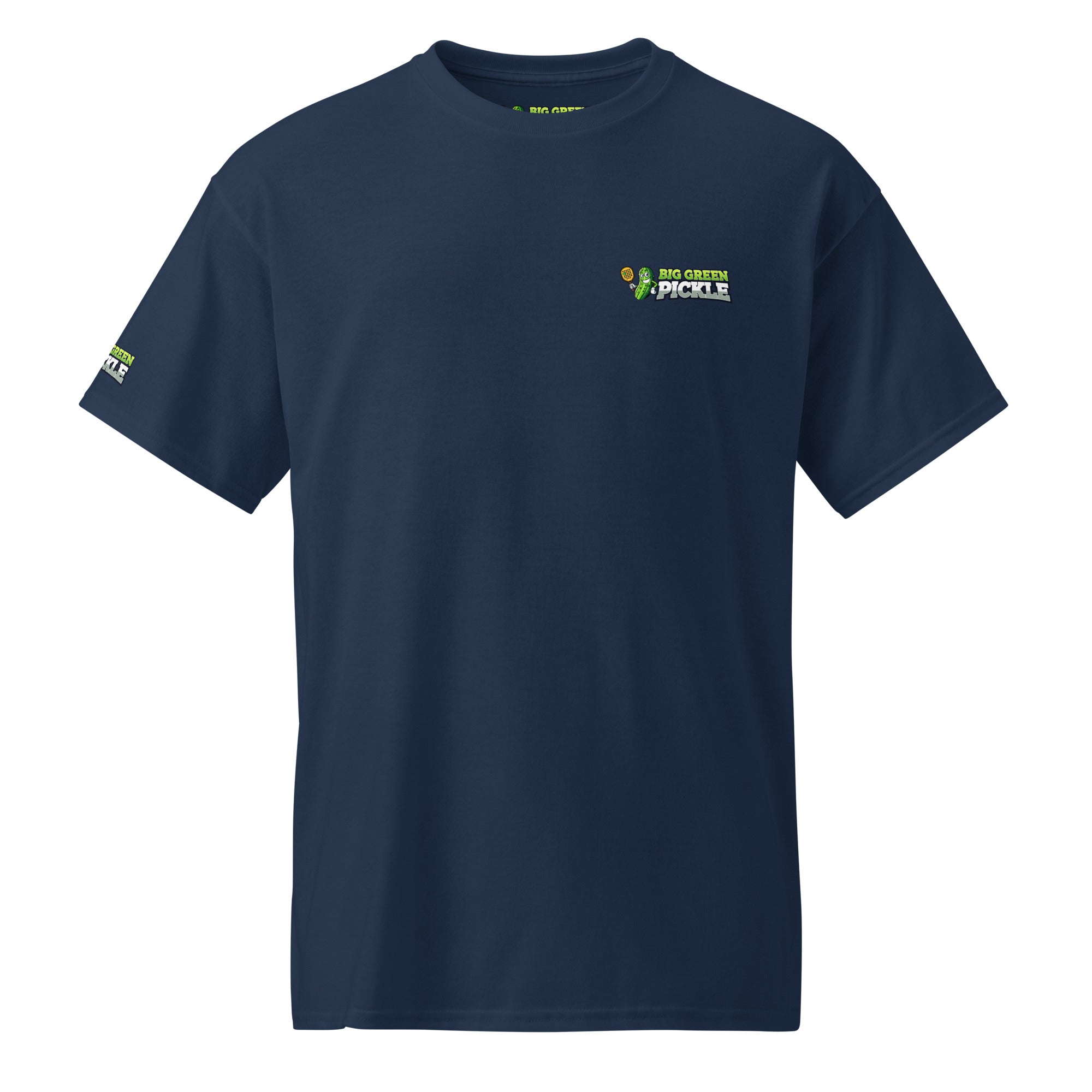 Big Green Pickle 50/50 Moisture Wicking DryBlend T-Shirt (front/back) - Navy