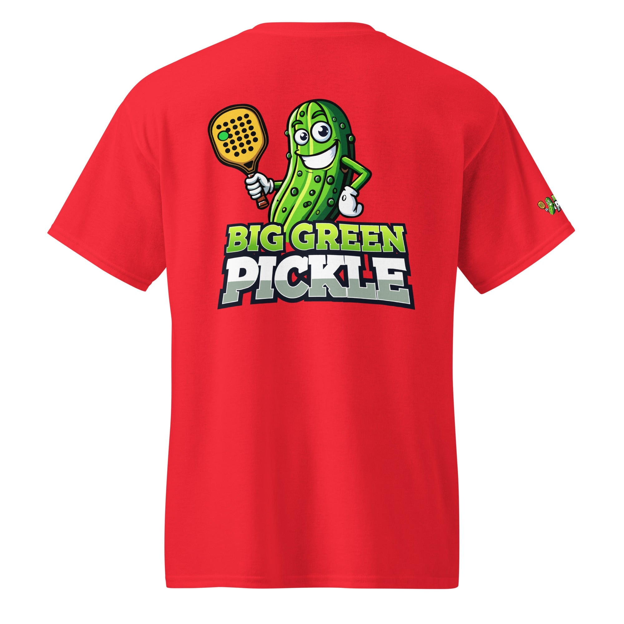 Big Green Pickle 50/50 Moisture Wicking DryBlend T-Shirt (front/back) - Red