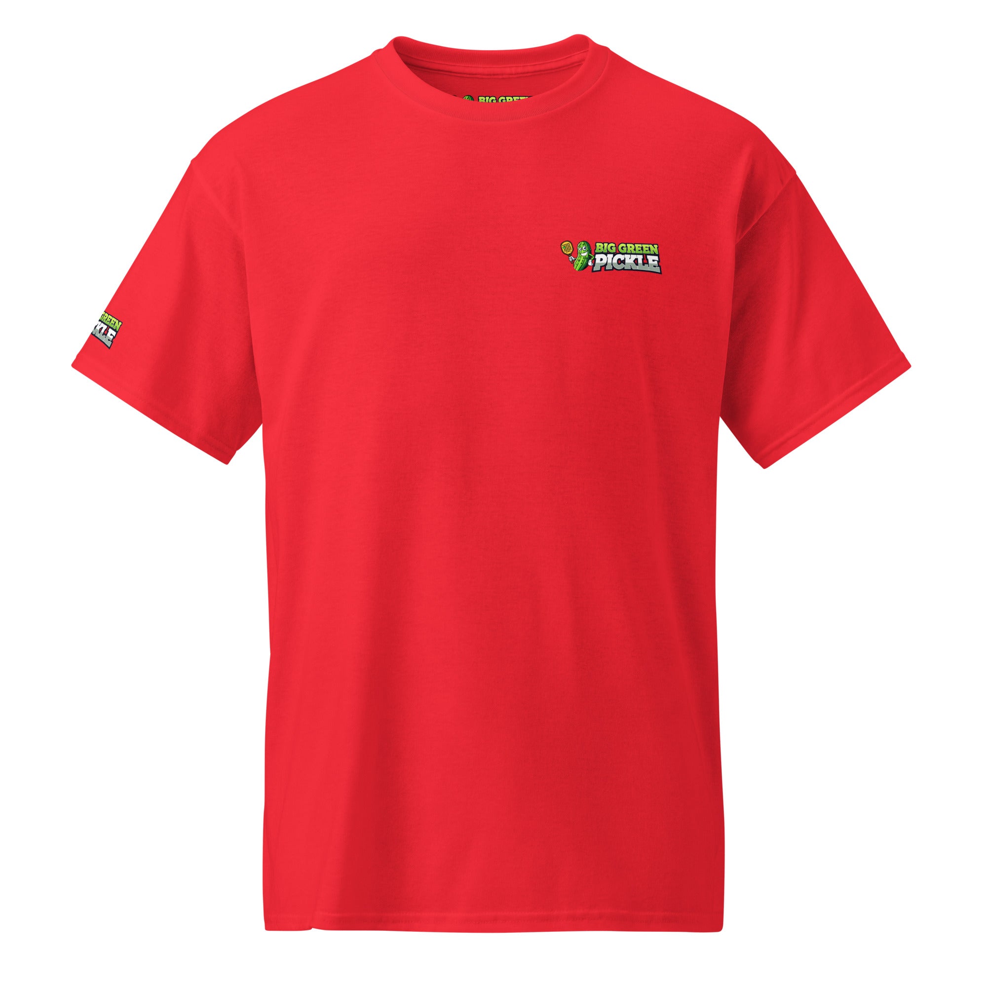 Big Green Pickle 50/50 Moisture Wicking DryBlend T-Shirt (front/back) - Red