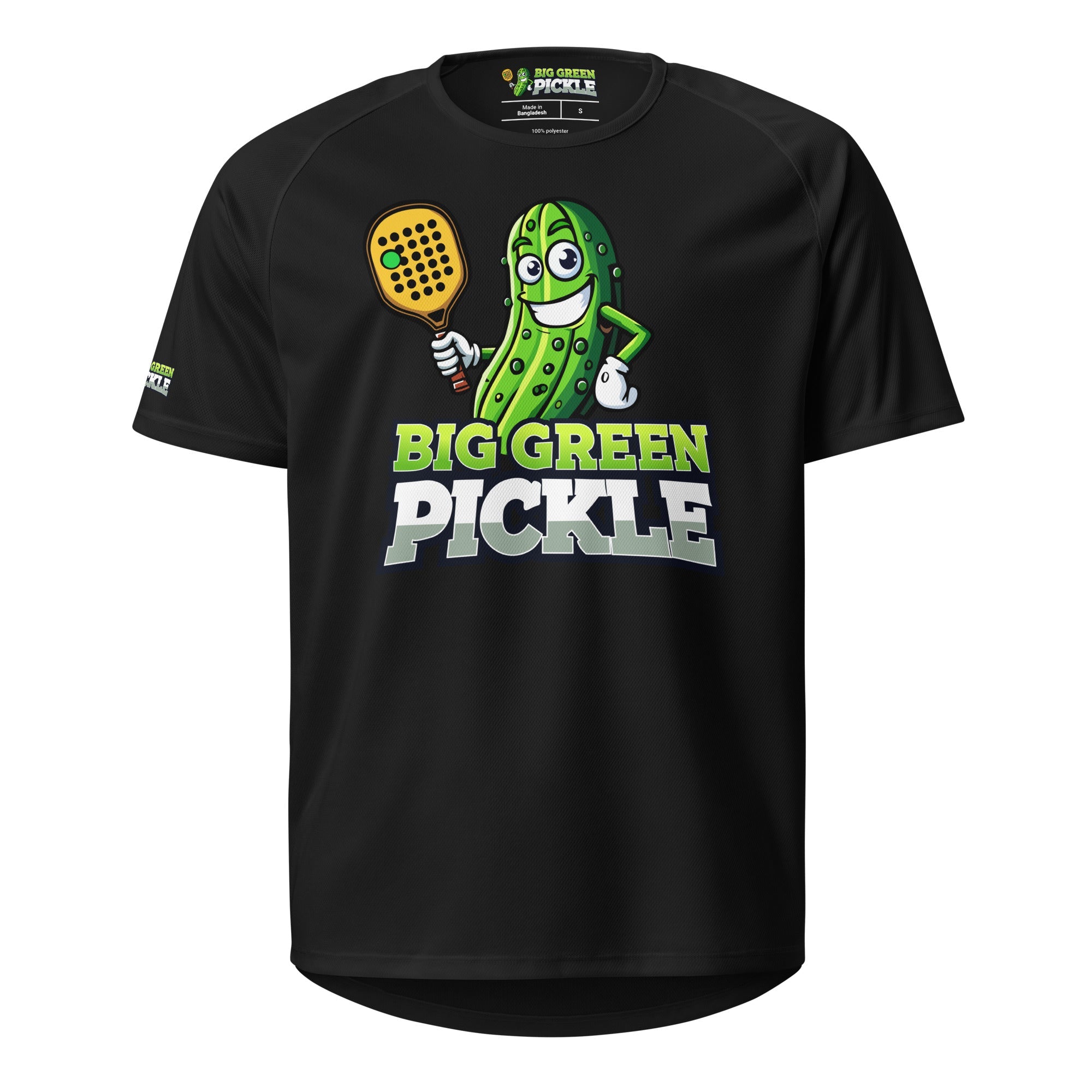 Big Green Pickle Moisture Wicking T-Shirt - Black