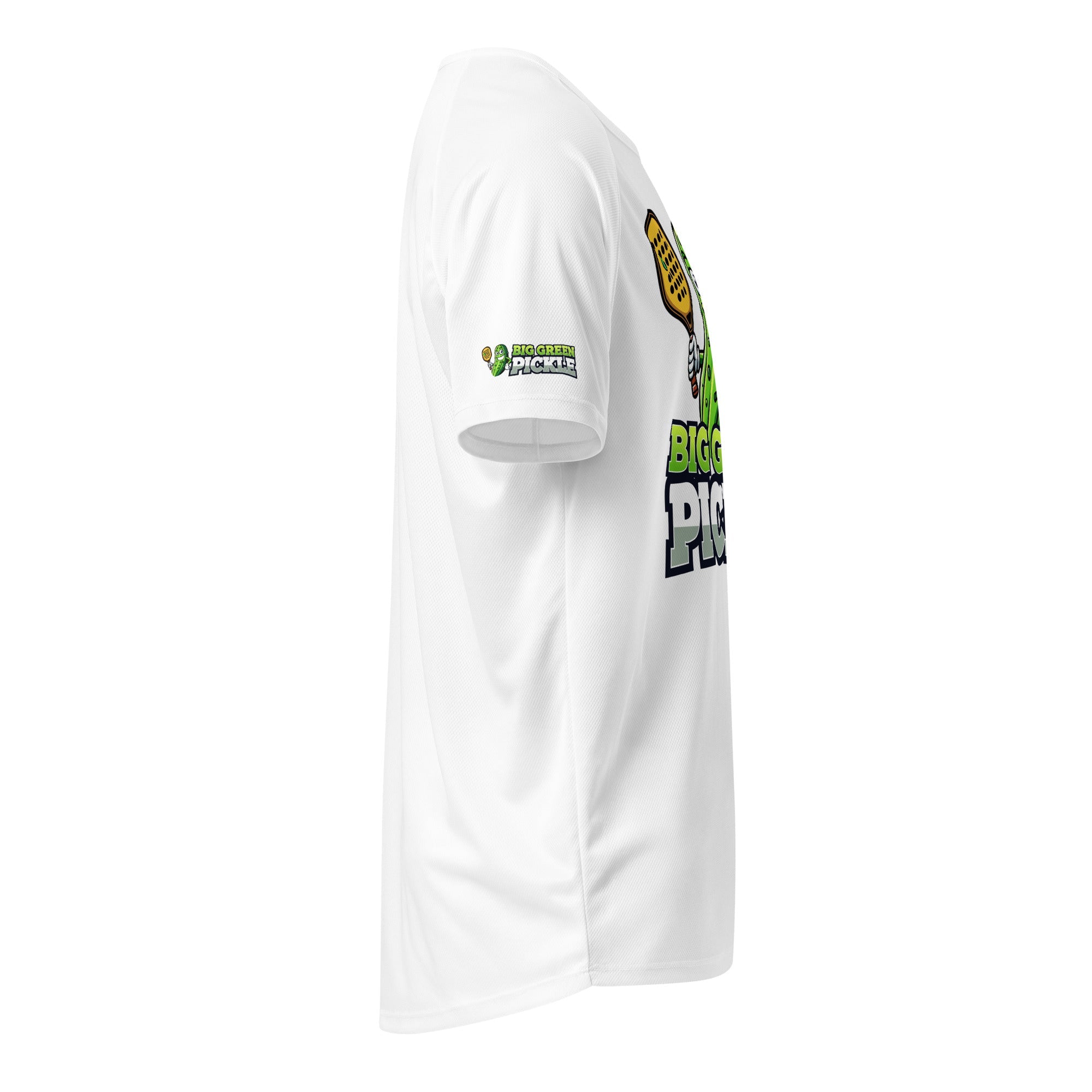 Big Green Pickle Moisture Wicking T-Shirt - White