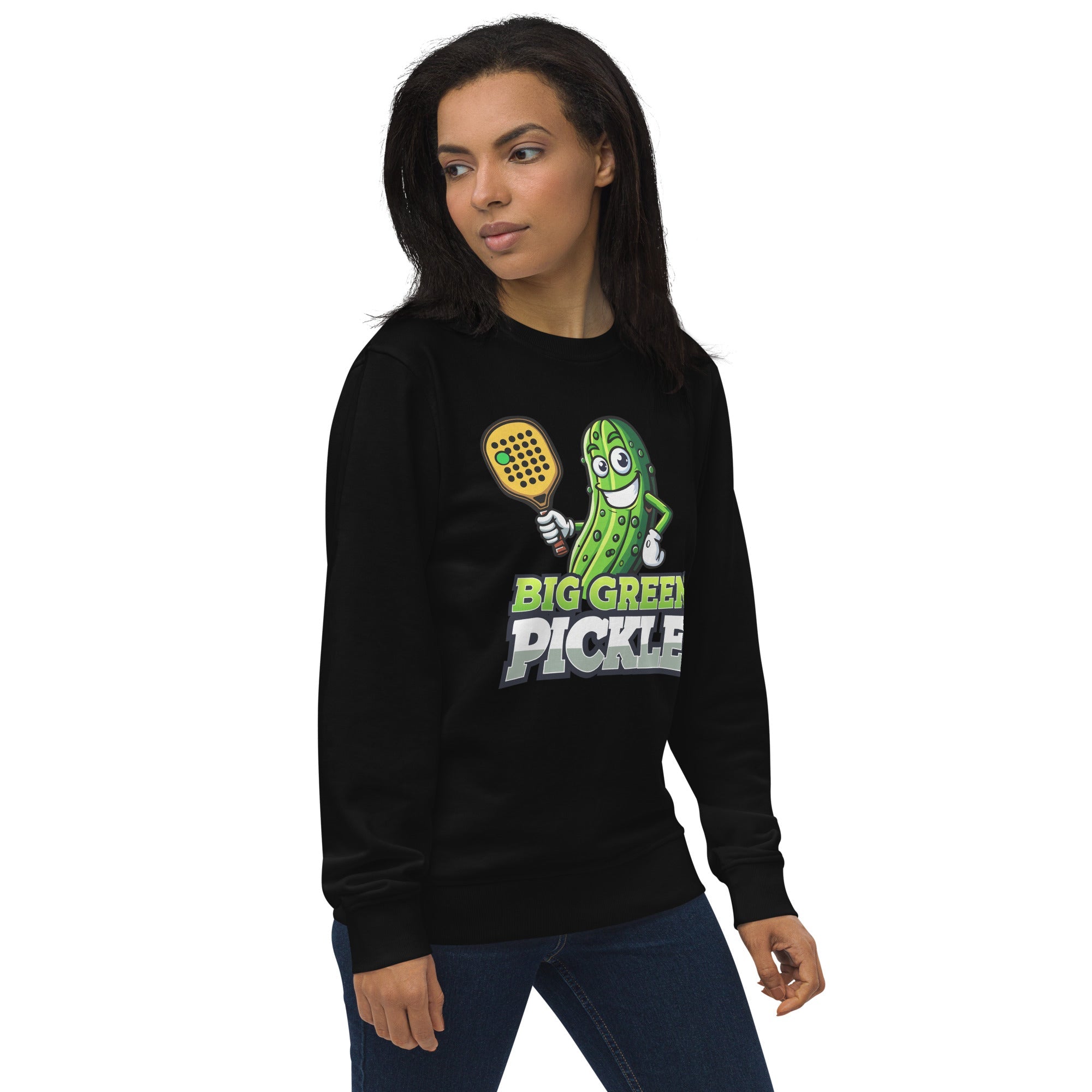 Big Green Pickle organic sweatshirt - Bottle Green