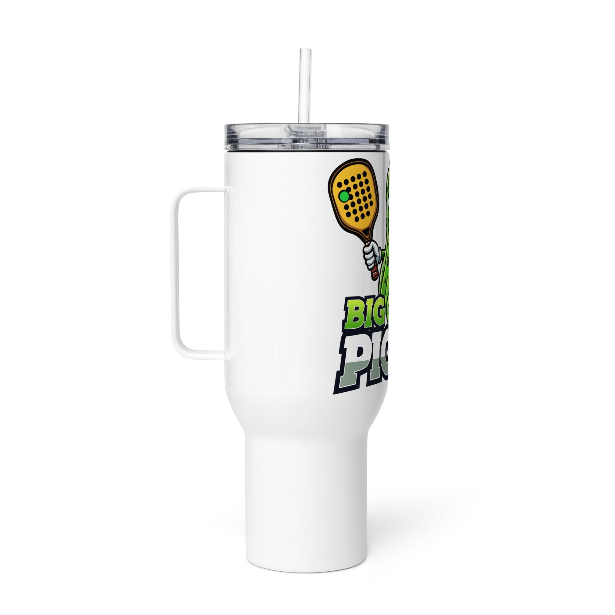 Big Green Pickle Travel mug with handle - 40 oz