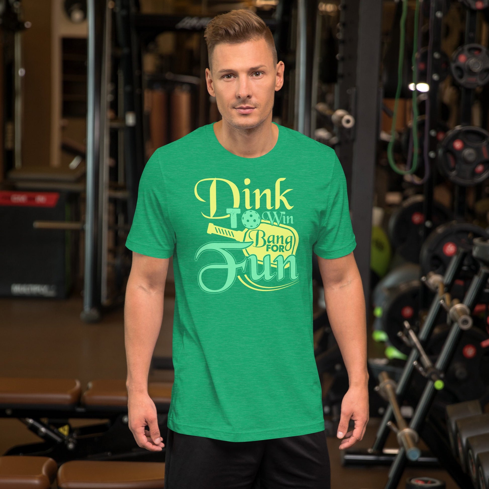 Dink to Win, Bang for Fun Pickleball T-Shirt – Play Smart, Swing Hard - Black