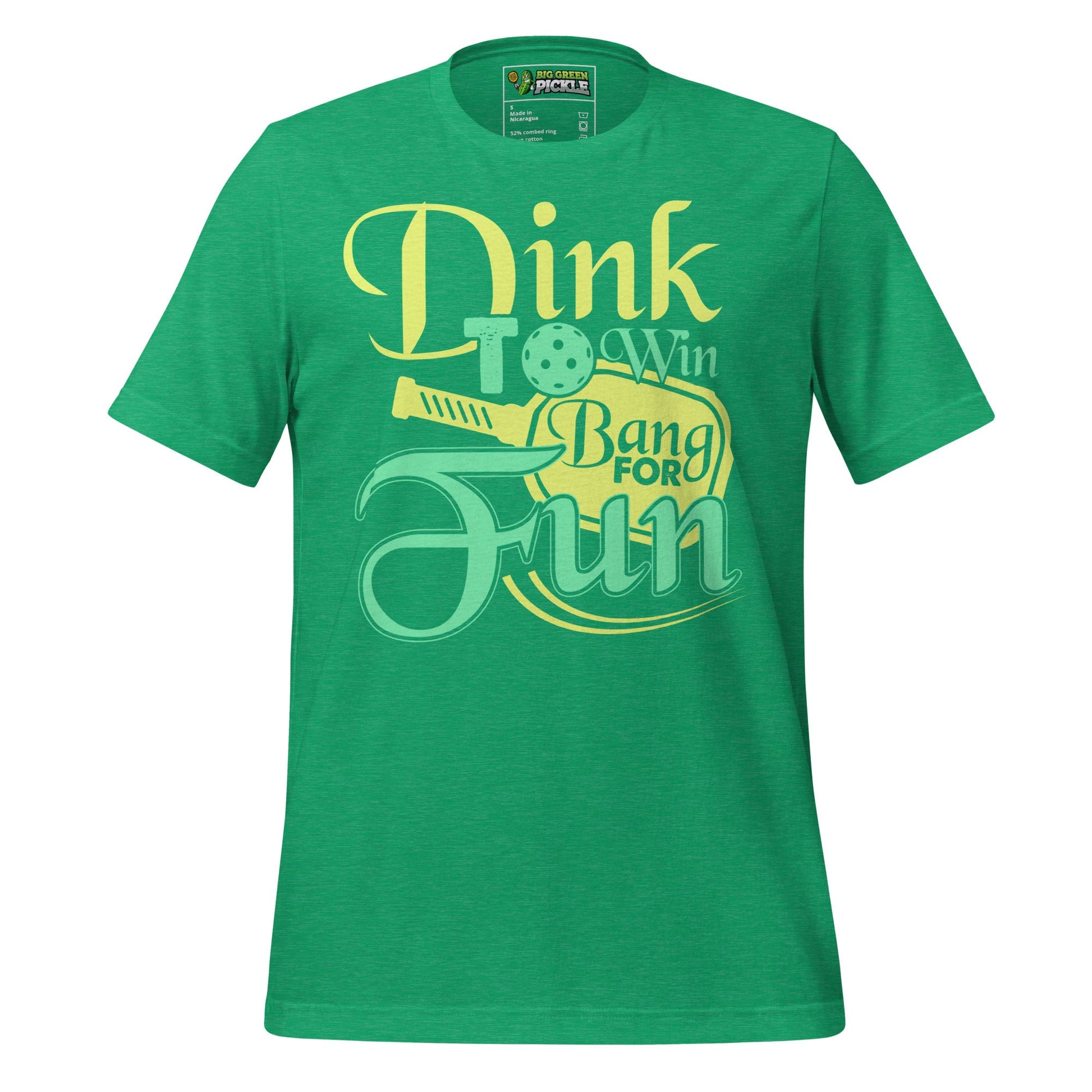 Dink to Win, Bang for Fun Pickleball T-Shirt – Play Smart, Swing Hard - Heather Kelly