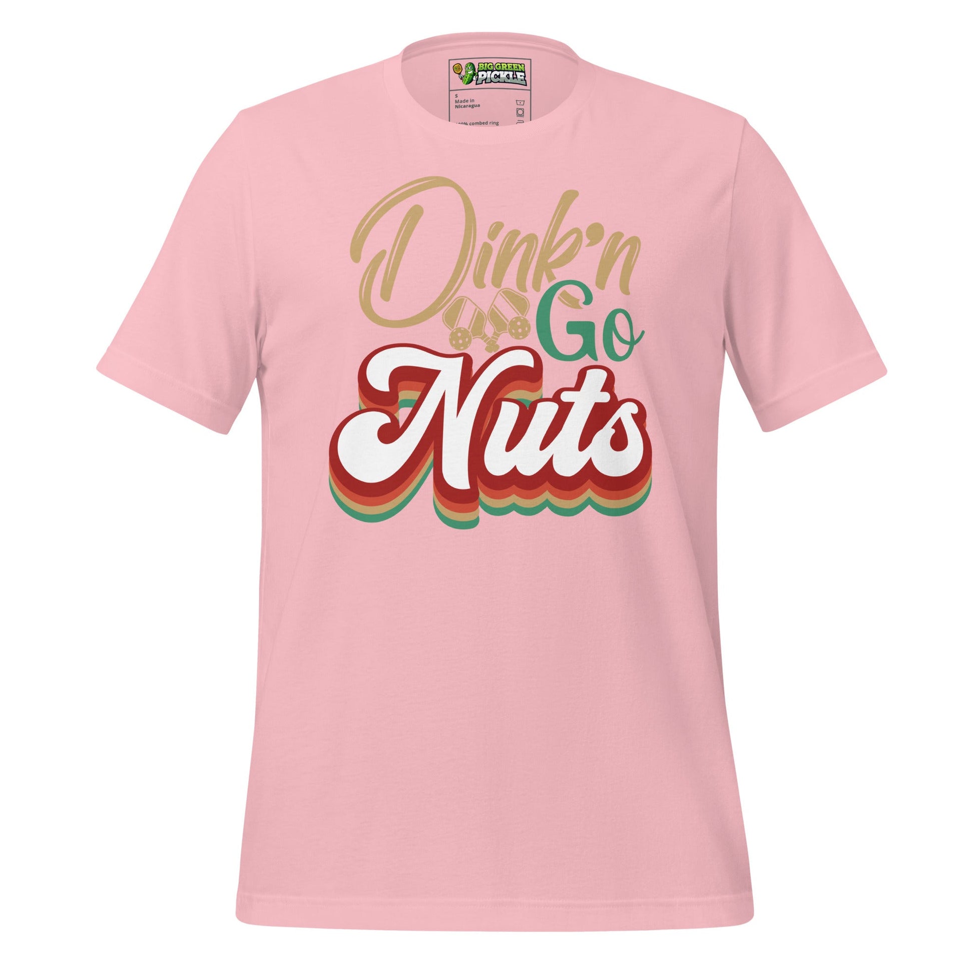 Dink'n Go Nuts Pickleball Graphic Tee - Pink