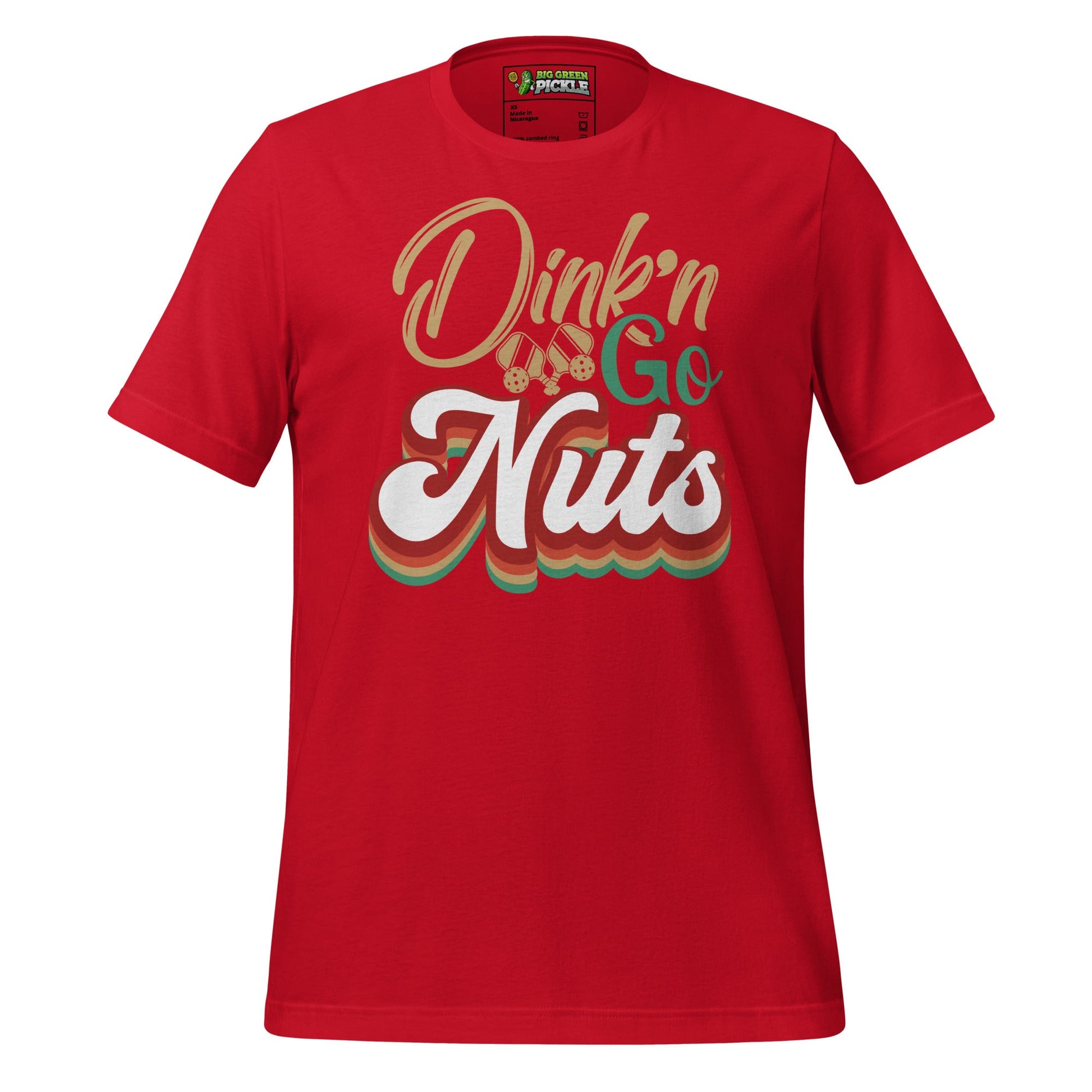 Dink'n Go Nuts Pickleball Graphic Tee - Red
