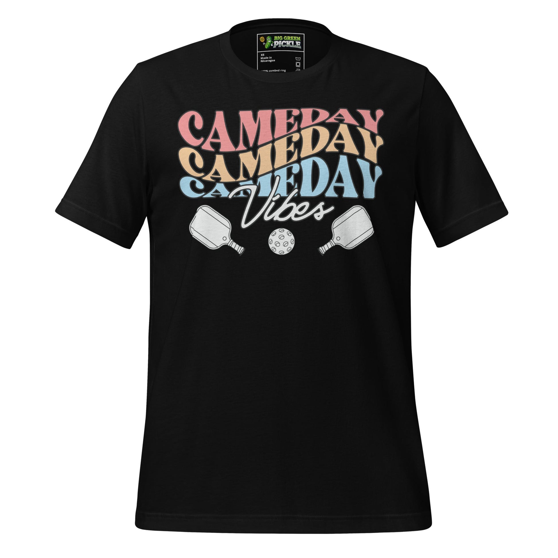 Gameday Vibes Pickleball T-Shirt - Black