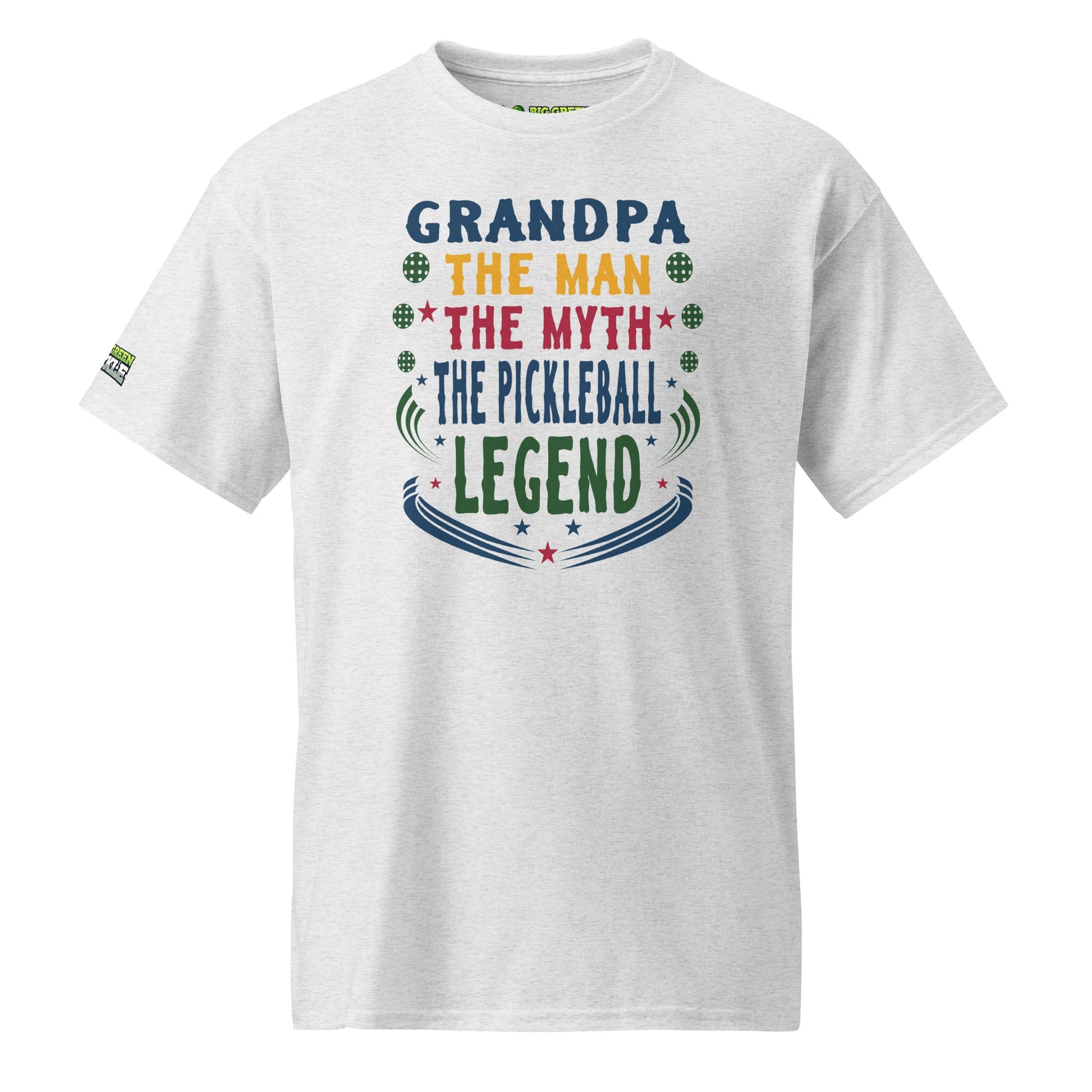 Grandpa The Man The Myth The Pickleball Legend 50/50 Blend T-Shirt - Ash