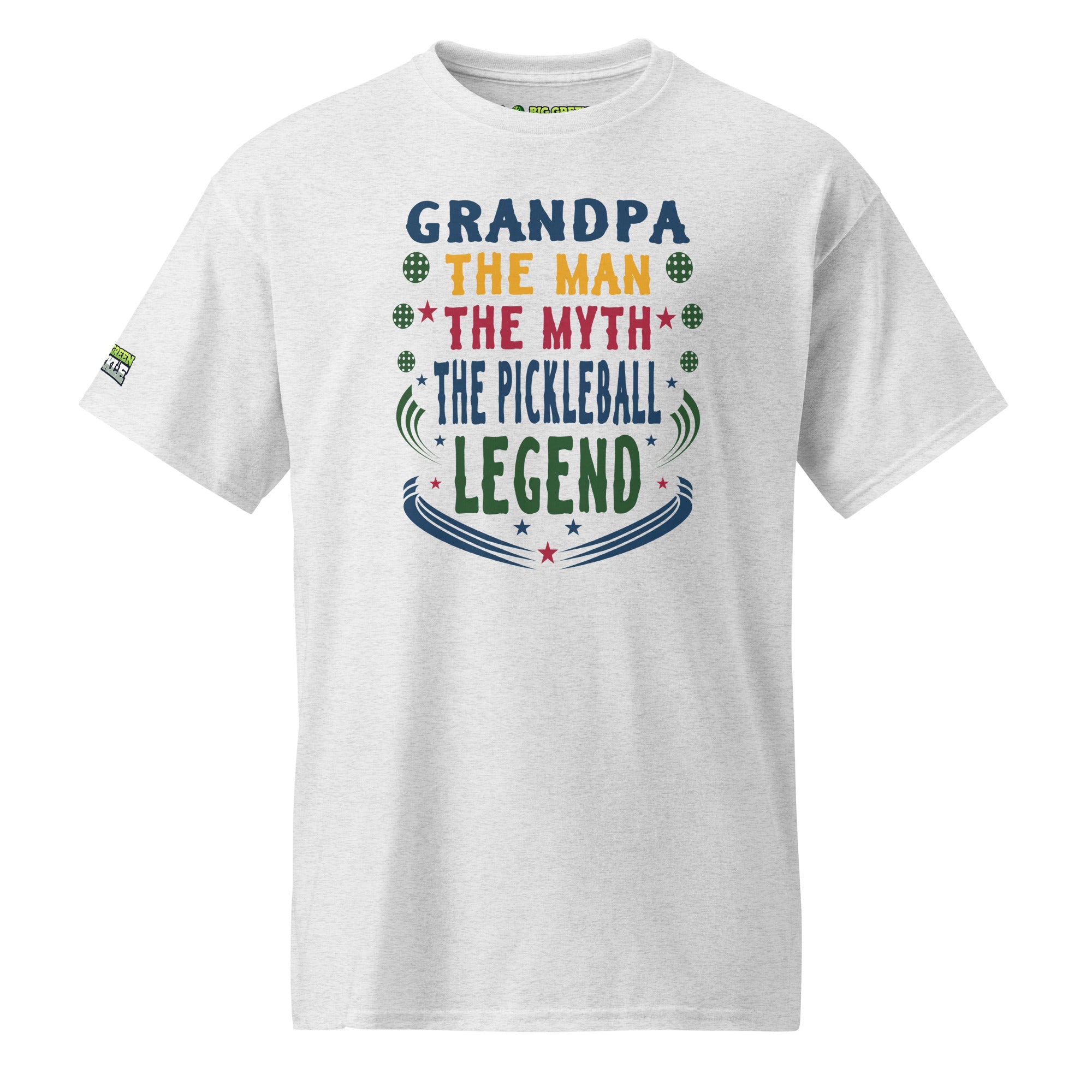 Grandpa The Man The Myth The Pickleball Legend 50/50 Blend T-Shirt - Ash