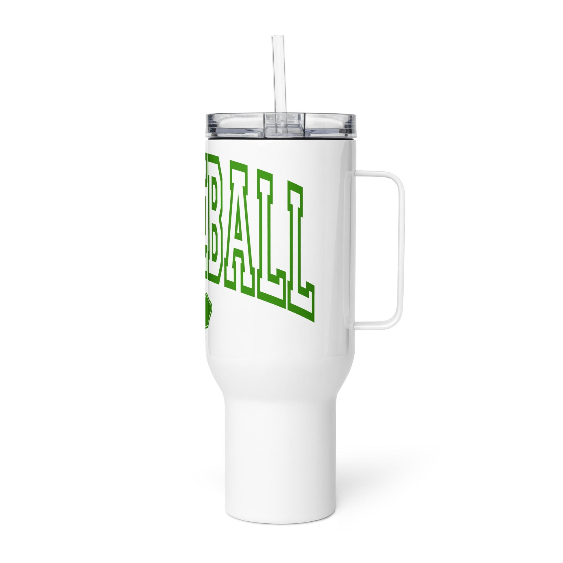 Green Arched Letters "PICKLEBALL" Tumbler with handle - 40 oz