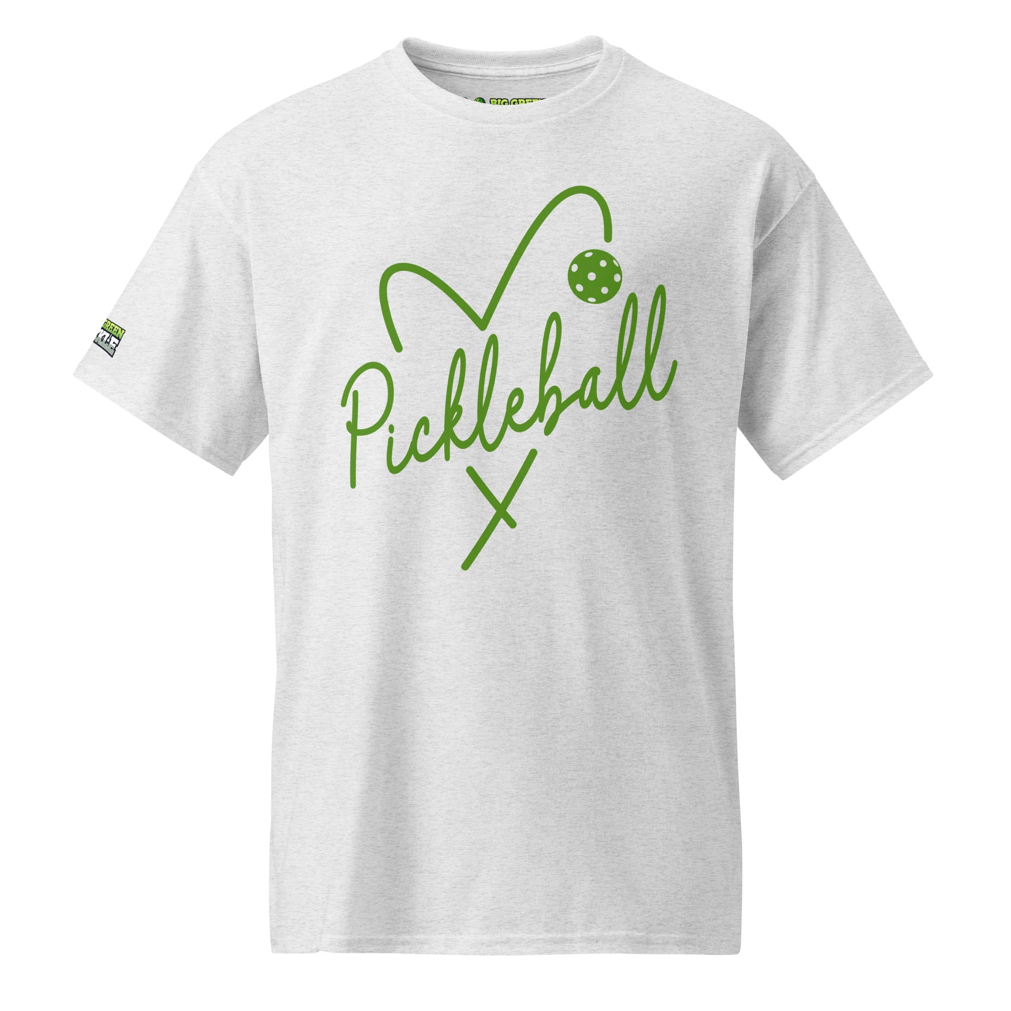 Green Heart Pickleball DryBlend T-Shirt - Ash