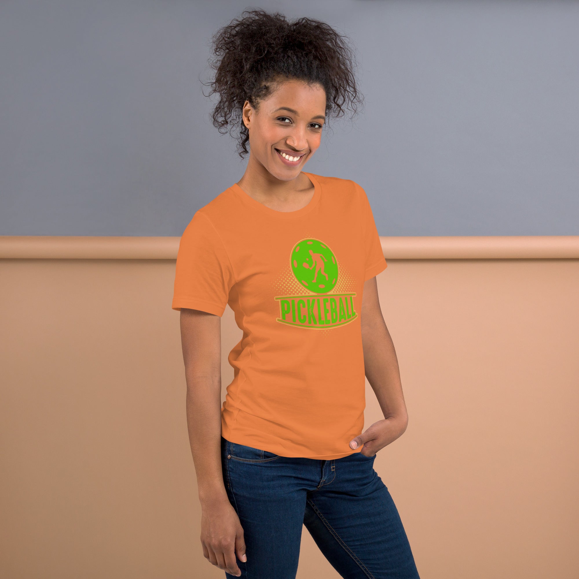 Green Pickleball Graphic Tee – Sporty & Fun - Black Heather