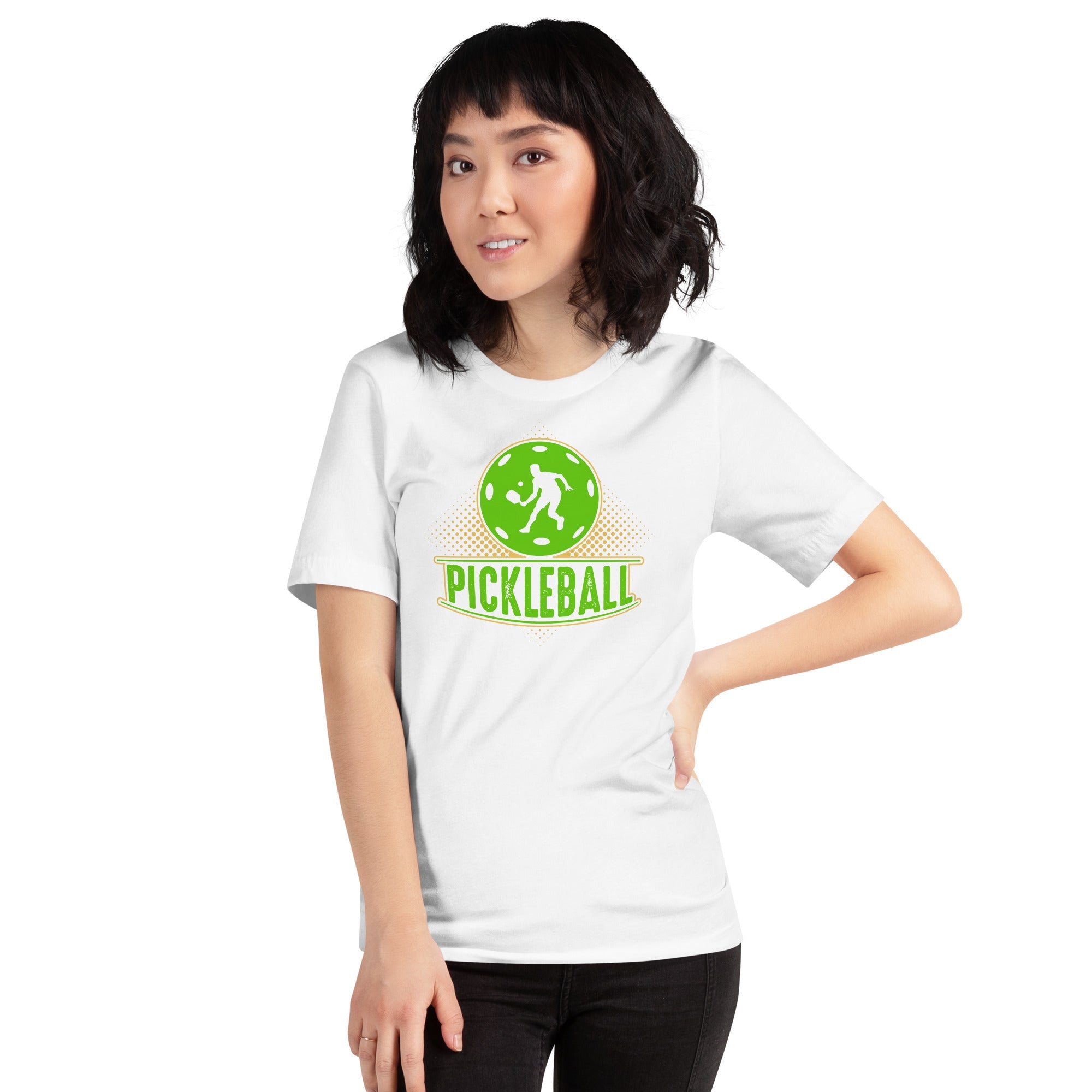 Green Pickleball Graphic Tee – Sporty & Fun - Black Heather
