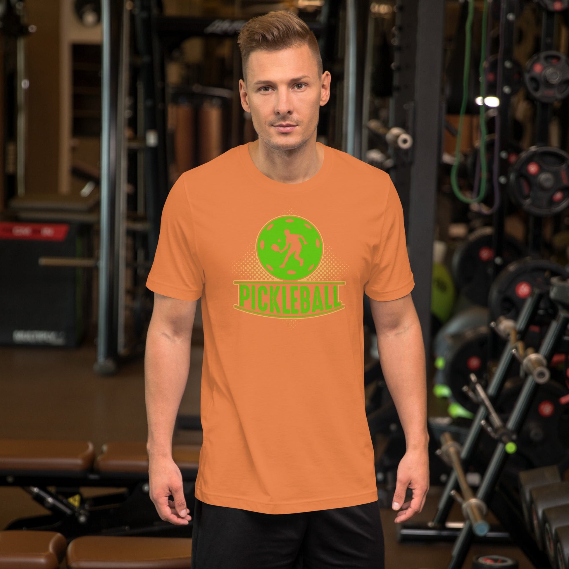 Green Pickleball Graphic Tee – Sporty & Fun - Black Heather