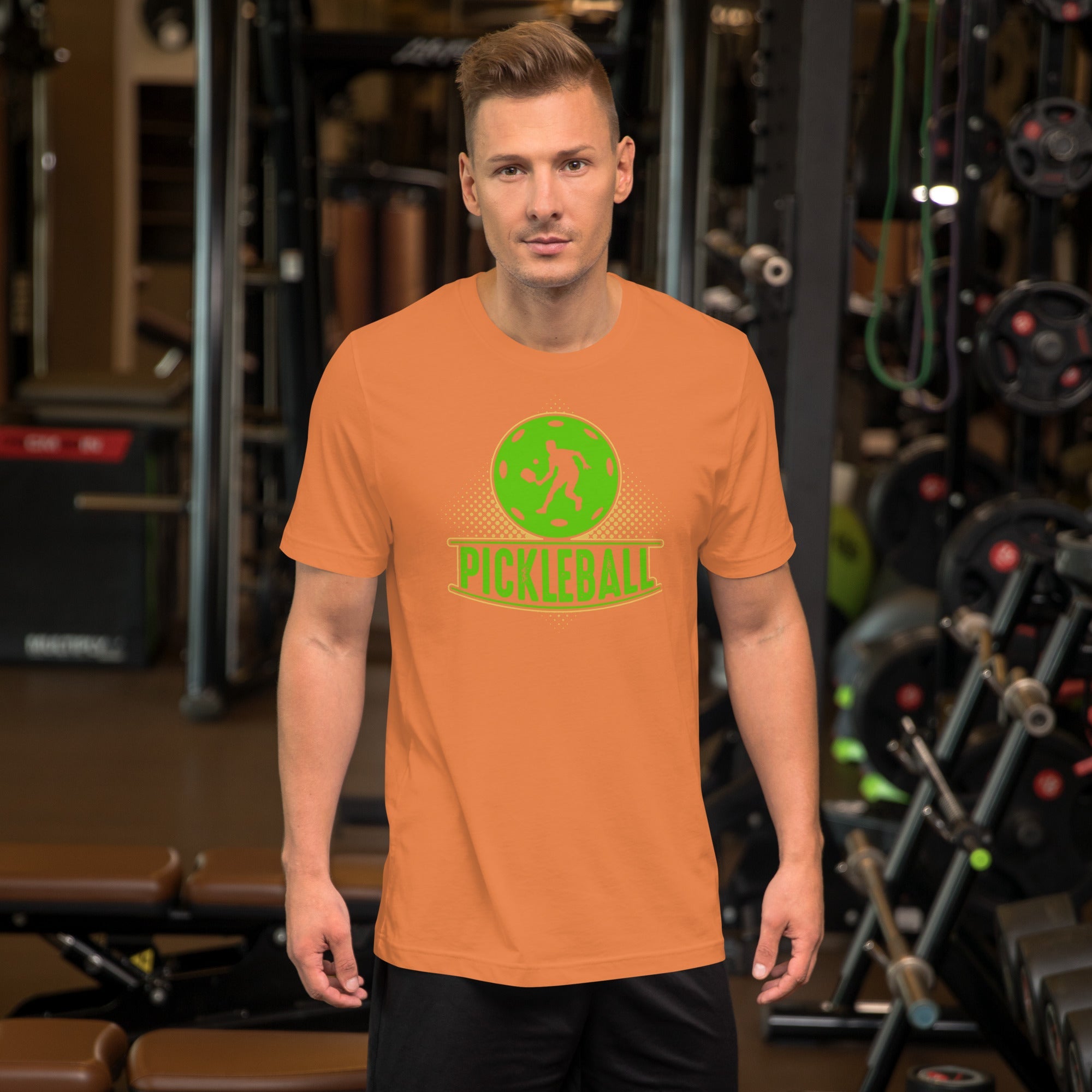 Green Pickleball Graphic Tee – Sporty & Fun - Black Heather